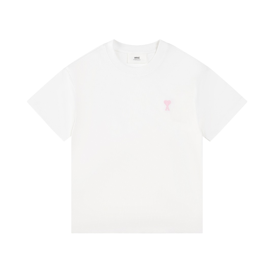 High-Quality Women’s Clothes: Classic White Heart ADC Snuggle T-Shirt in Various Colors - 图片 2