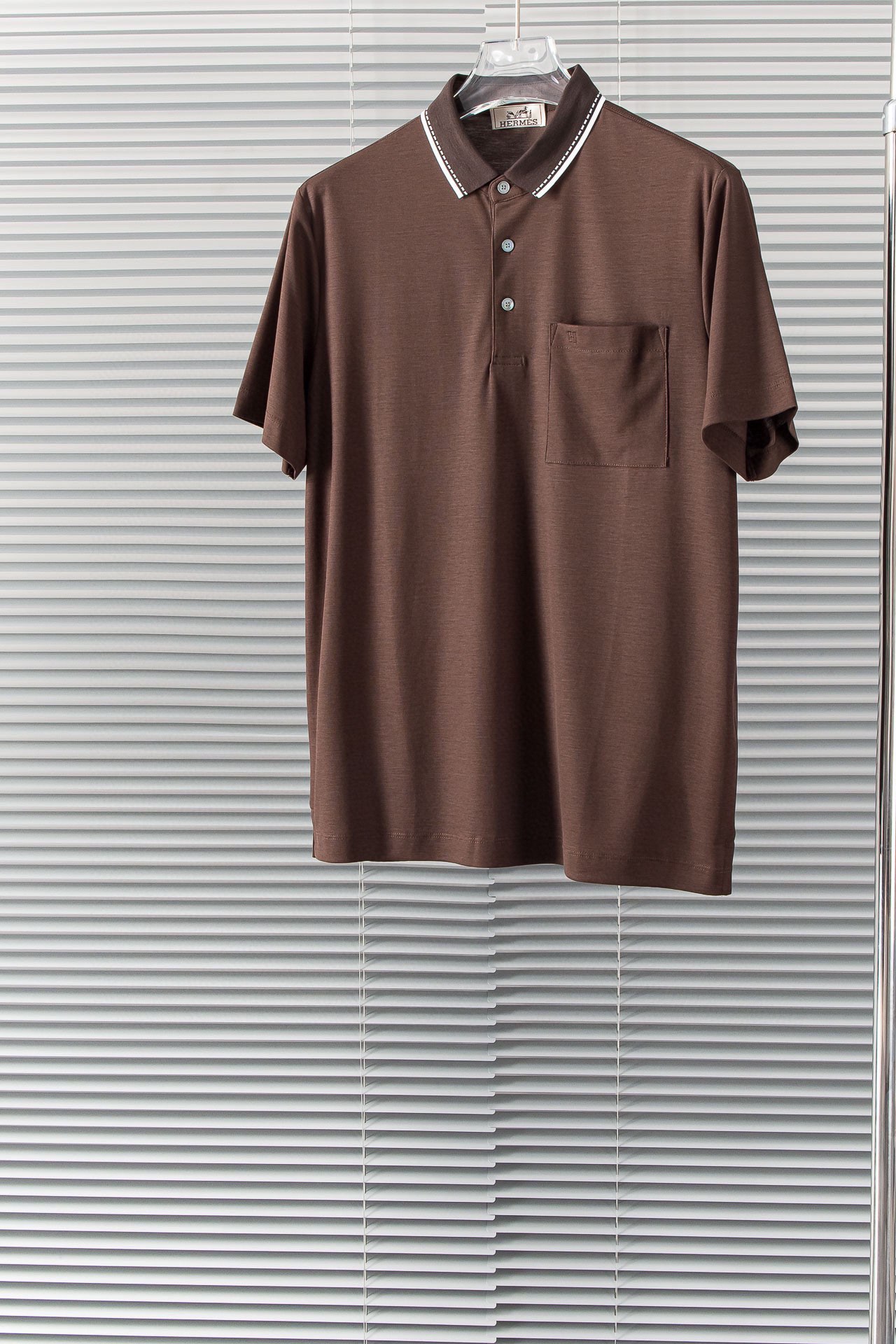 Hermes Vêtements Polo T-Shirt Réplique de qualité supérieure
 Hommes Coton Collection printemps – été Fashion Manches courtes