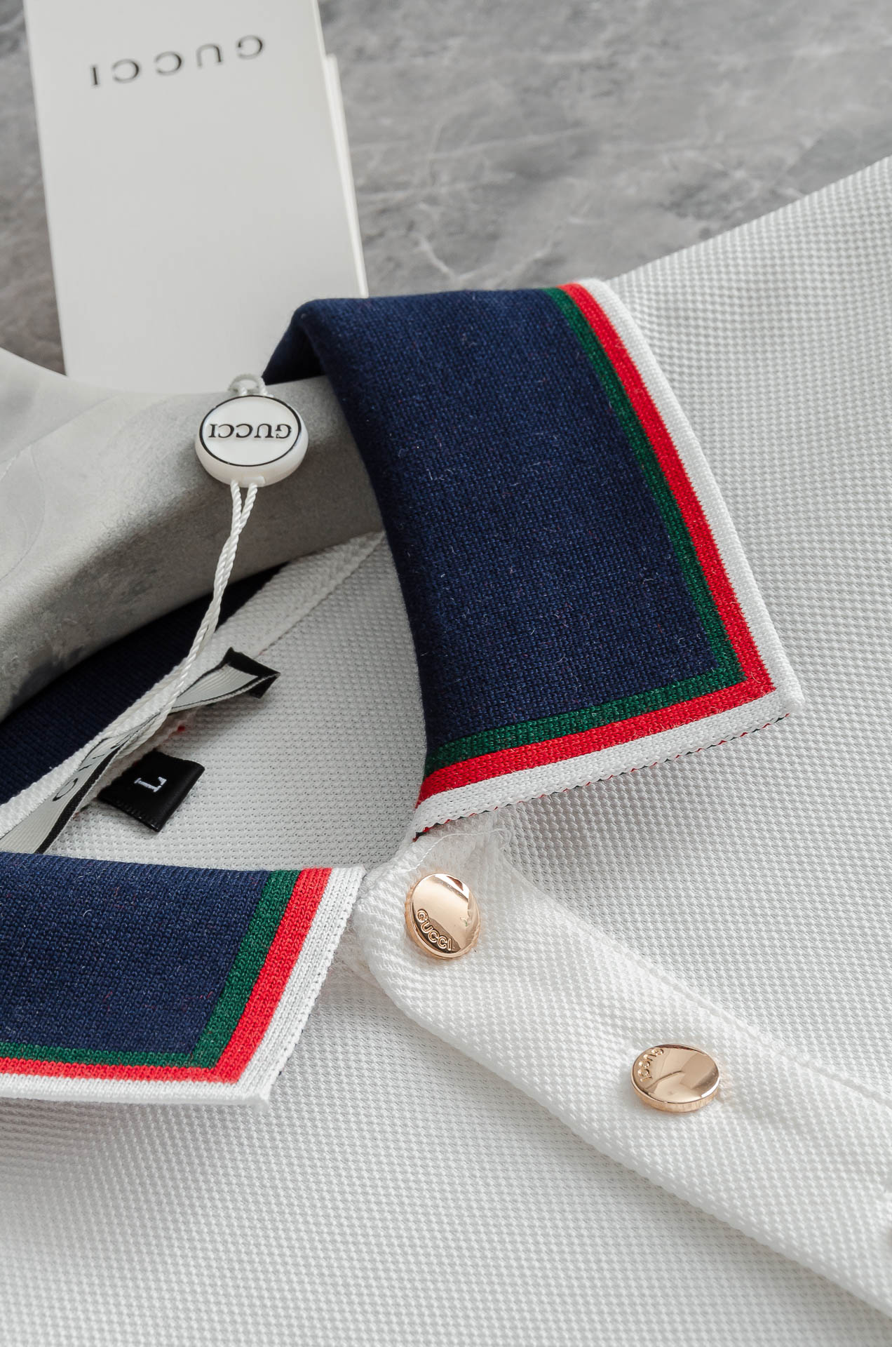 Gucc#*i. 古＊驰2025//男士商务休闲纯色翻领短袖POLO衫#客供进口100%珠地棉面料，甄选