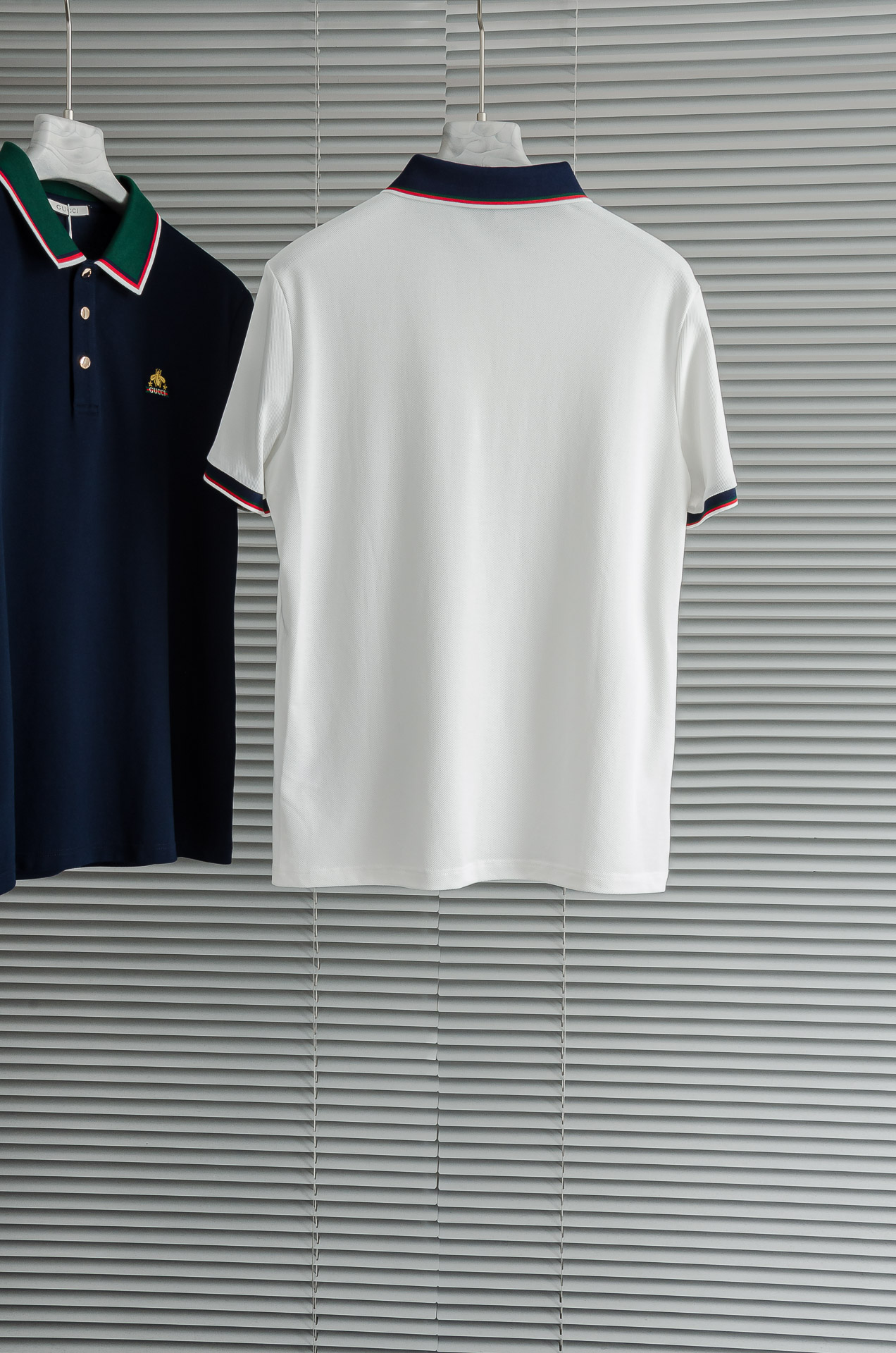 Gucc#*i. 古＊驰2025//男士商务休闲纯色翻领短袖POLO衫#客供进口100%珠地棉面料，甄选