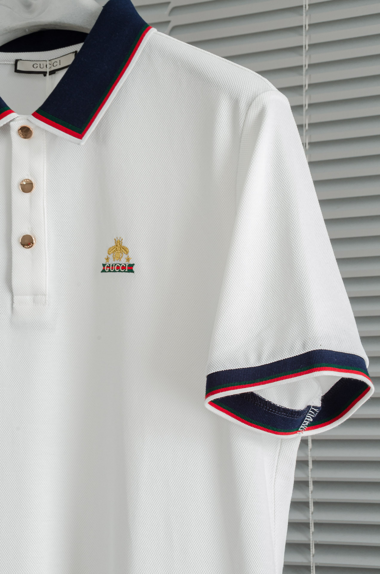 Gucc#*i. 古＊驰2025//男士商务休闲纯色翻领短袖POLO衫#客供进口100%珠地棉面料，甄选