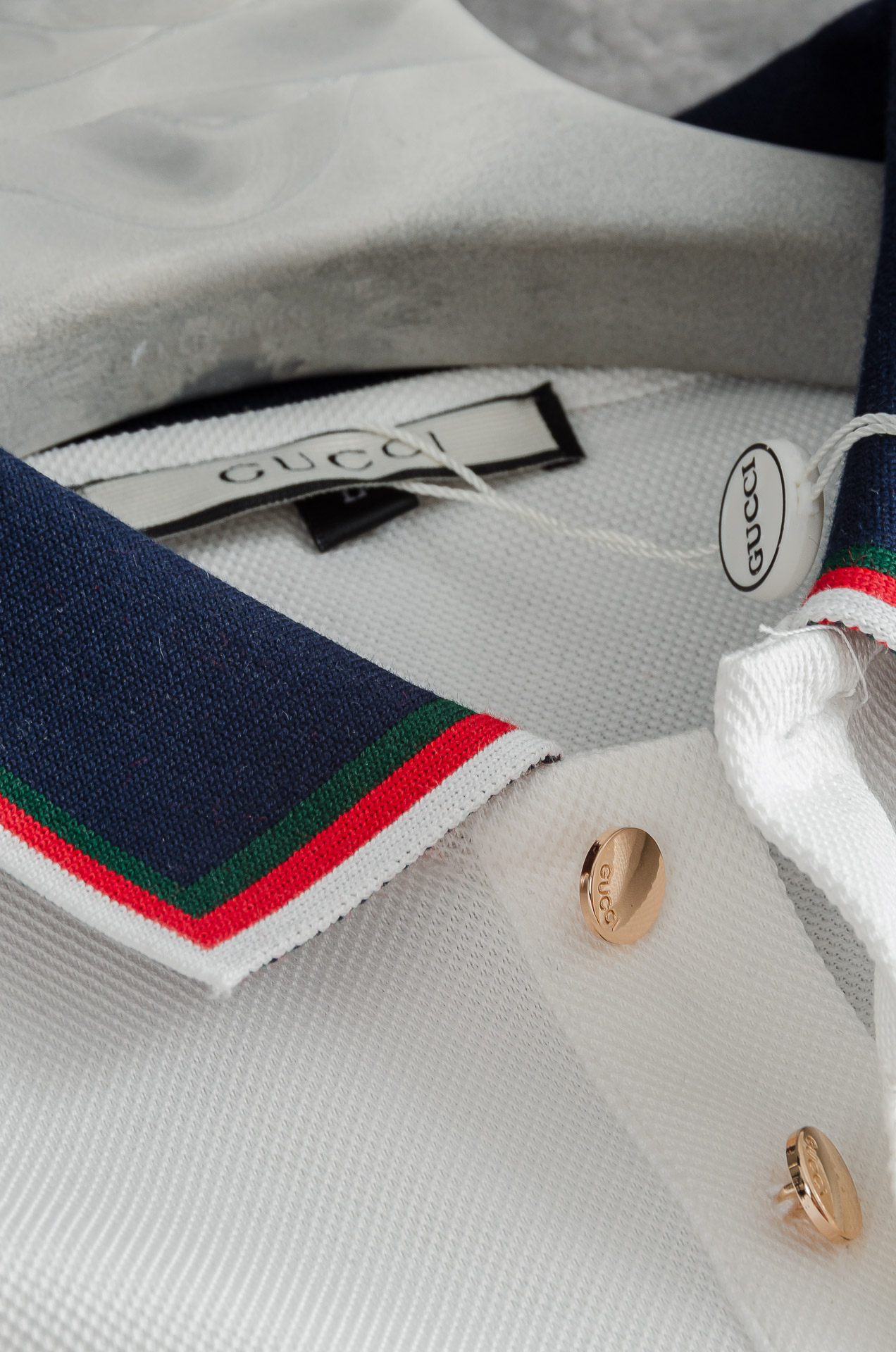 Gucc#*i. 古＊驰2025//男士商务休闲纯色翻领短袖POLO衫#客供进口100%珠地棉面料，甄选