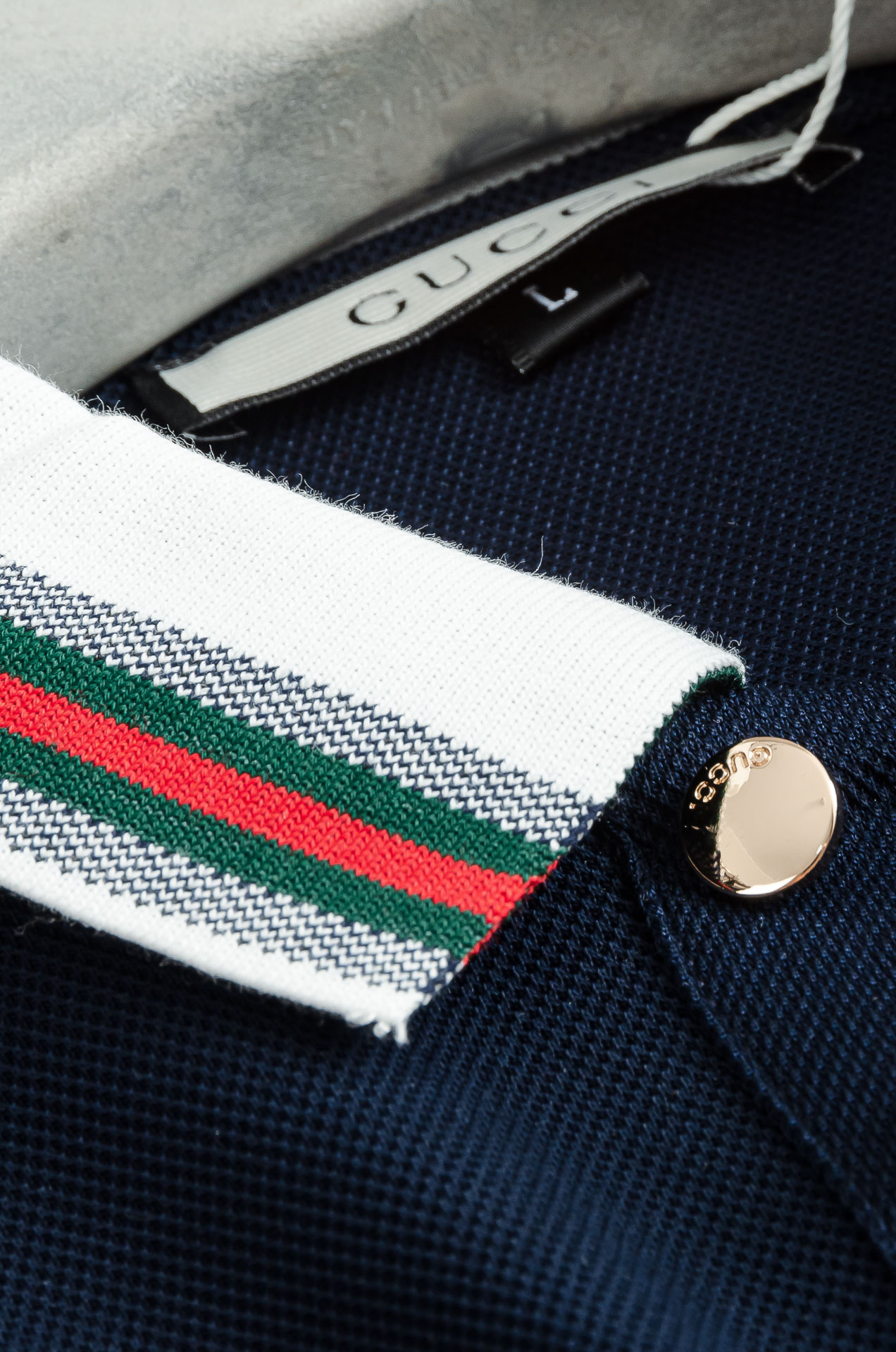 Gucc*i. 古驰2025//男士商务休闲纯色翻领短袖POLO衫#客供进口100%珠地棉面料，甄选上等