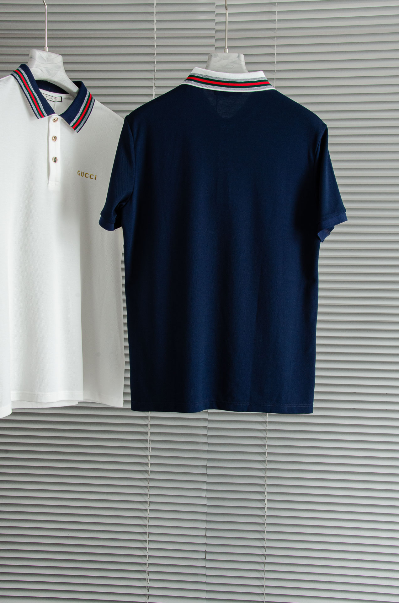 Gucc*i. 古驰2025//男士商务休闲纯色翻领短袖POLO衫#客供进口100%珠地棉面料，甄选上等