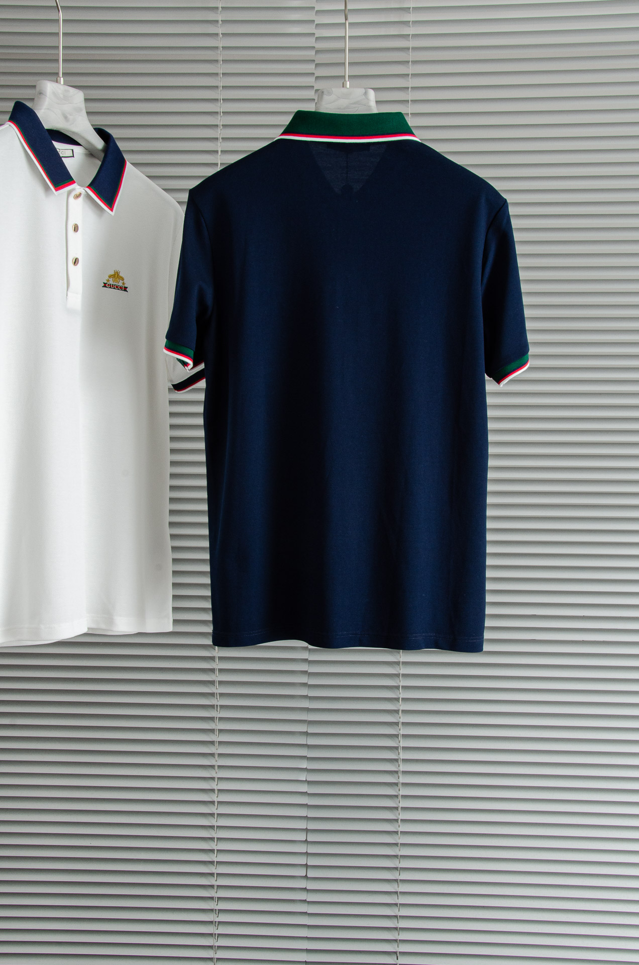 Gucc*i. 古驰2025//男士商务休闲纯色翻领短袖POLO衫#客供进口100%珠地棉面料，甄选上等