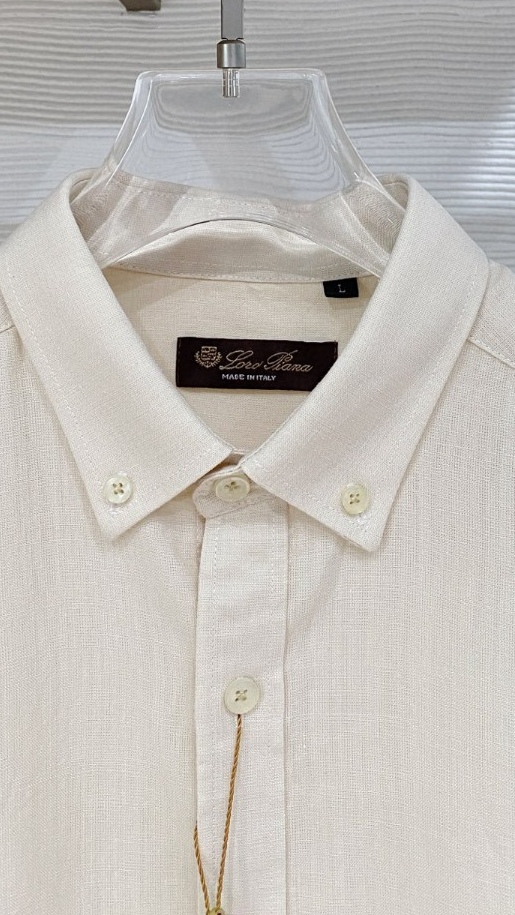 loro Piana 男士2026简约商务休闲长袖衬衫#非常适合追求品质的男士！奢华亚麻面料，亚麻被誉为