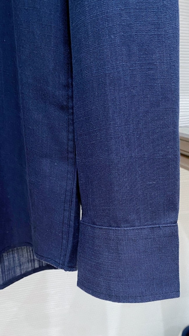 loro Piana 男士2026简约商务休闲长袖衬衫#非常适合追求品质的男士！奢华亚麻面料，亚麻被誉为