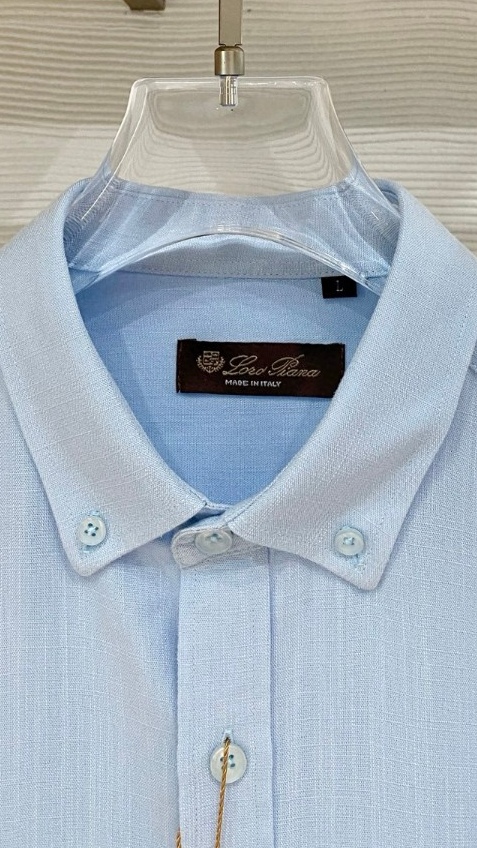 loro Piana 男士2026简约商务休闲长袖衬衫#非常适合追求品质的男士！奢华亚麻面料，亚麻被誉为