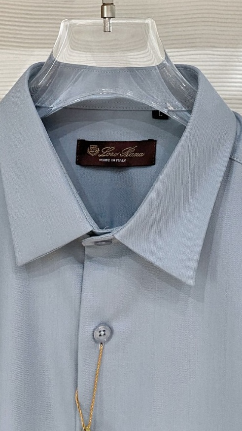 loro Piana1936新款衬衫#,客供天丝+棉质纤维混纺面料,精细的做工凸显面料质感,比普通棉质来