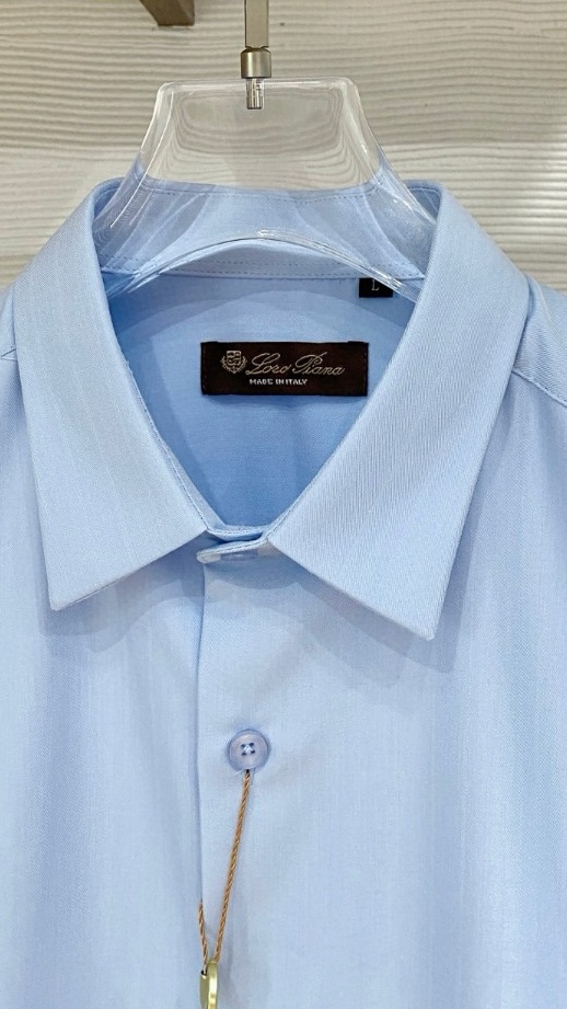 loro Piana1936新款衬衫#,客供天丝+棉质纤维混纺面料,精细的做工凸显面料质感,比普通棉质来