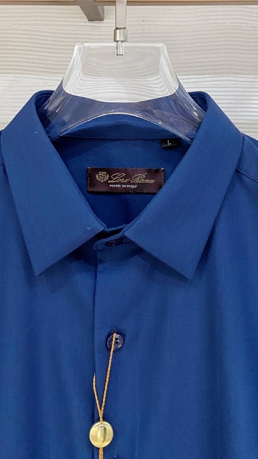 loro Piana1936新款衬衫#,客供天丝+棉质纤维混纺面料,精细的做工凸显面料质感,比普通棉质来