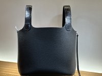 AAAA Customize
 Hermes Picotin Lock Bags Handbags Black Silver Hardware