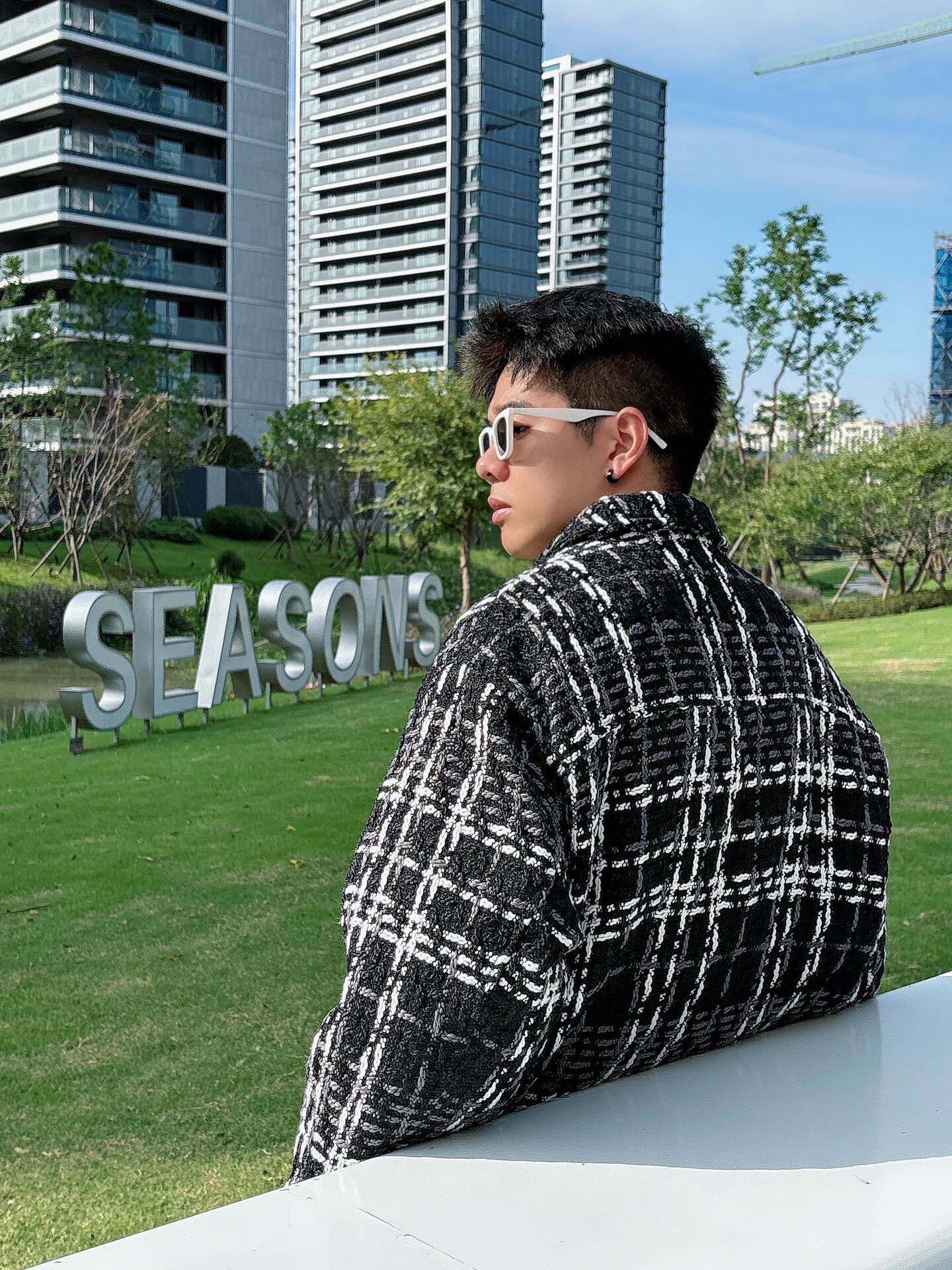 P。VTAENLITN ⁽高定款⁾ 90纯白鸭🦆绒。顶级千鸟格系列面包服男女同款国标90白鸭绒 蓬松度8