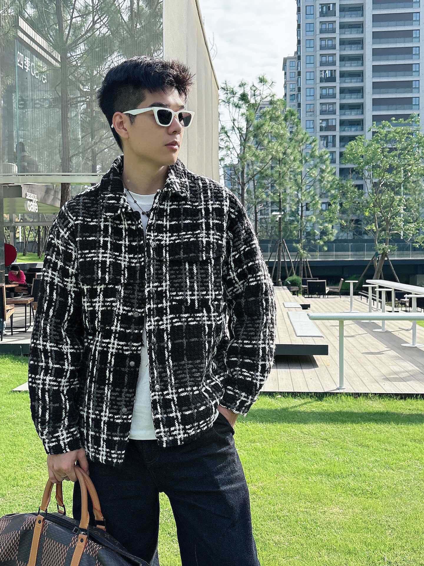 P。VTAENLITN ⁽高定款⁾ 90纯白鸭🦆绒。顶级千鸟格系列面包服男女同款国标90白鸭绒 蓬松度8