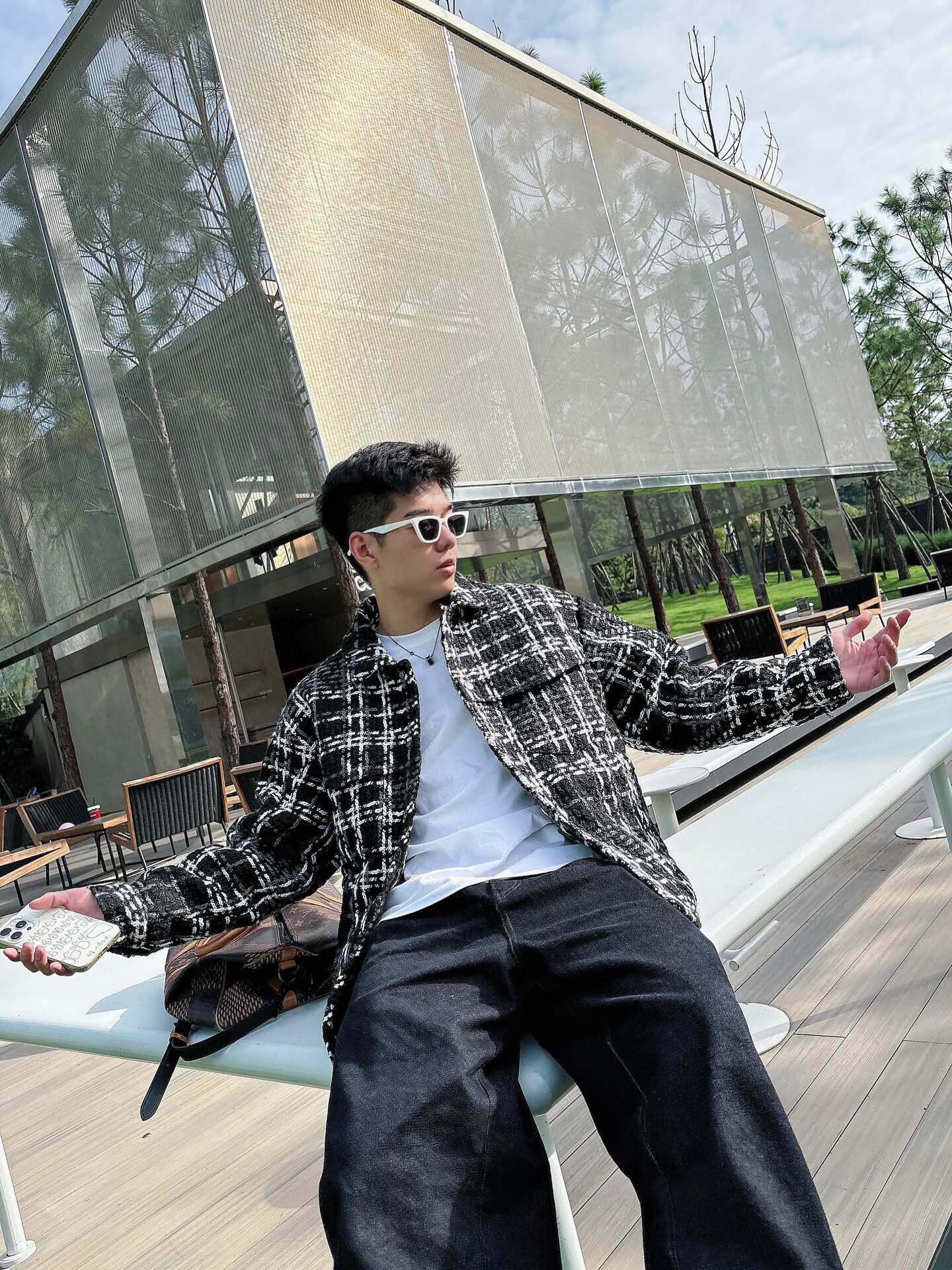 P。VTAENLITN ⁽高定款⁾ 90纯白鸭🦆绒。顶级千鸟格系列面包服男女同款国标90白鸭绒 蓬松度8