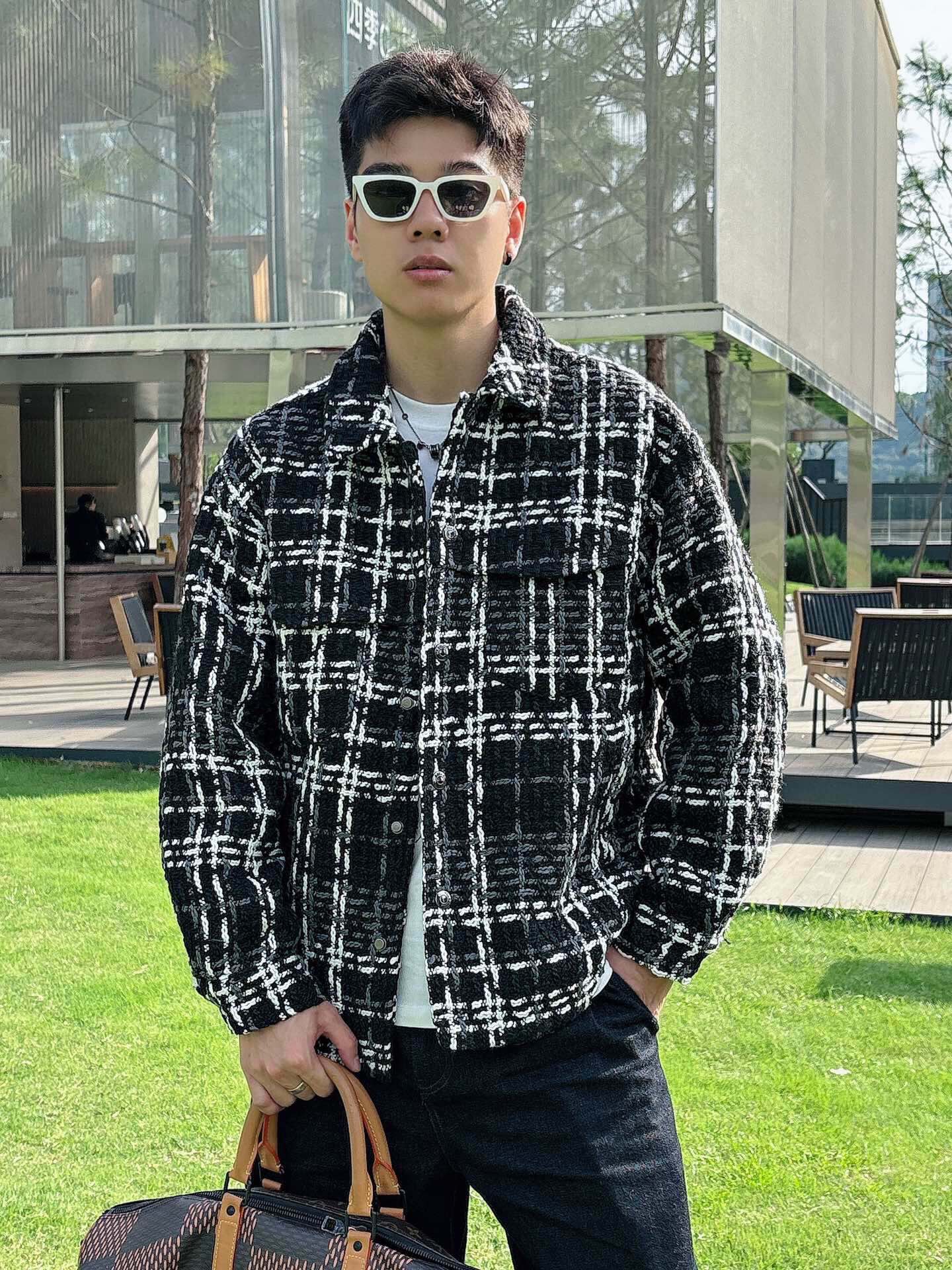 P。VTAENLITN ⁽高定款⁾ 90纯白鸭🦆绒。顶级千鸟格系列面包服男女同款国标90白鸭绒 蓬松度8