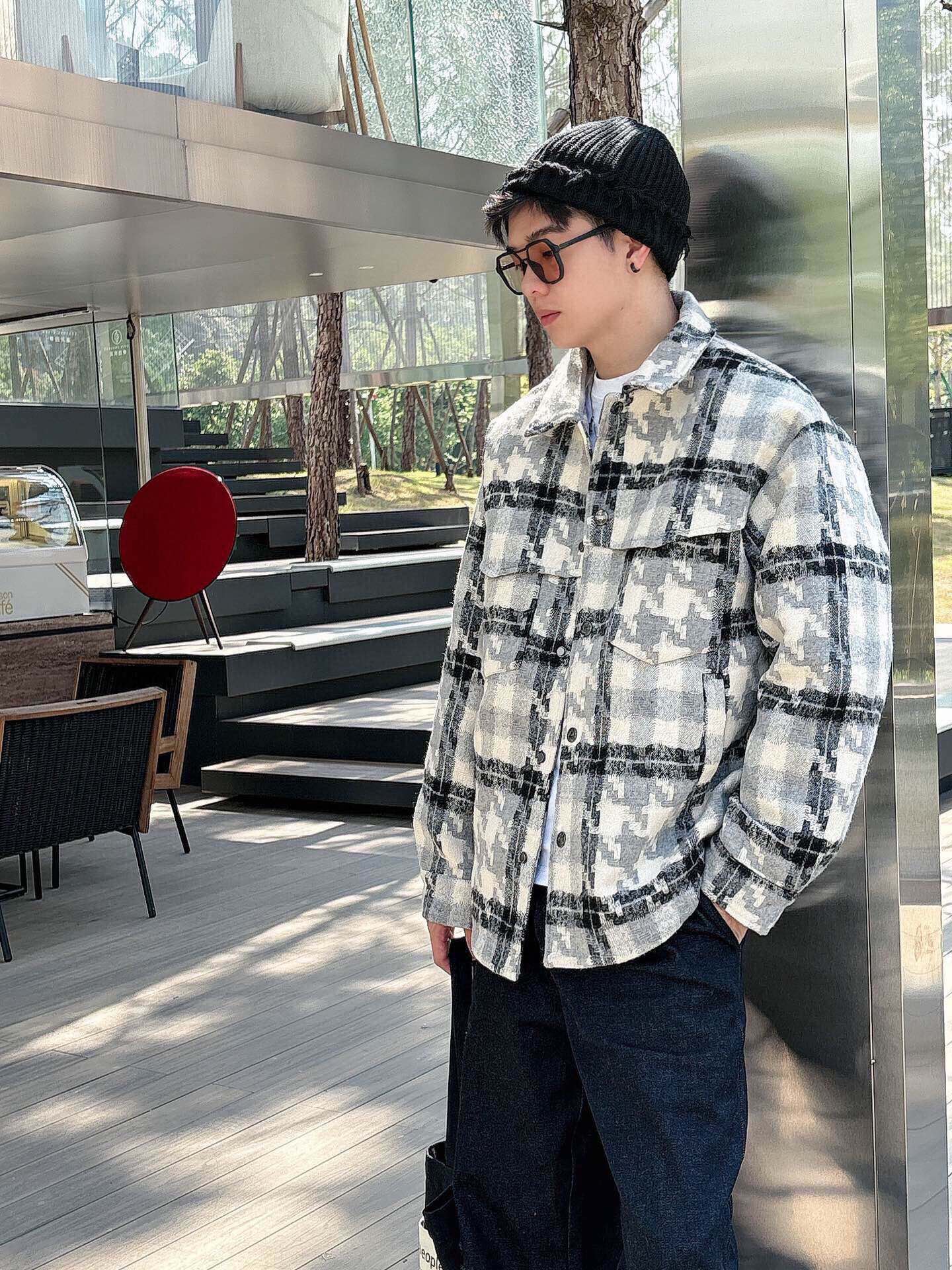 P。VTAENLITN ⁽高定款⁾ 90纯白鸭🦆绒。羽绒服外套 顶级千鸟格系列面包服男女同款国标90白鸭