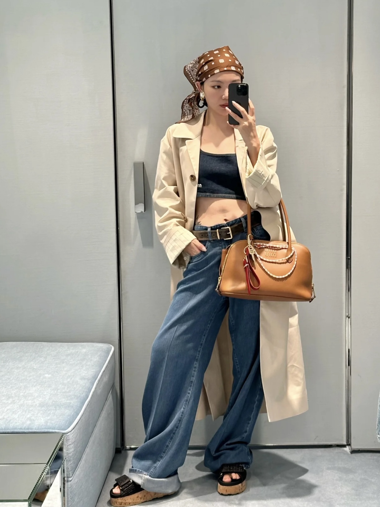 MiuMiu Ropa Vaqueros Pantalones Vender en línea
 Bordado Colección de otoño Vintage