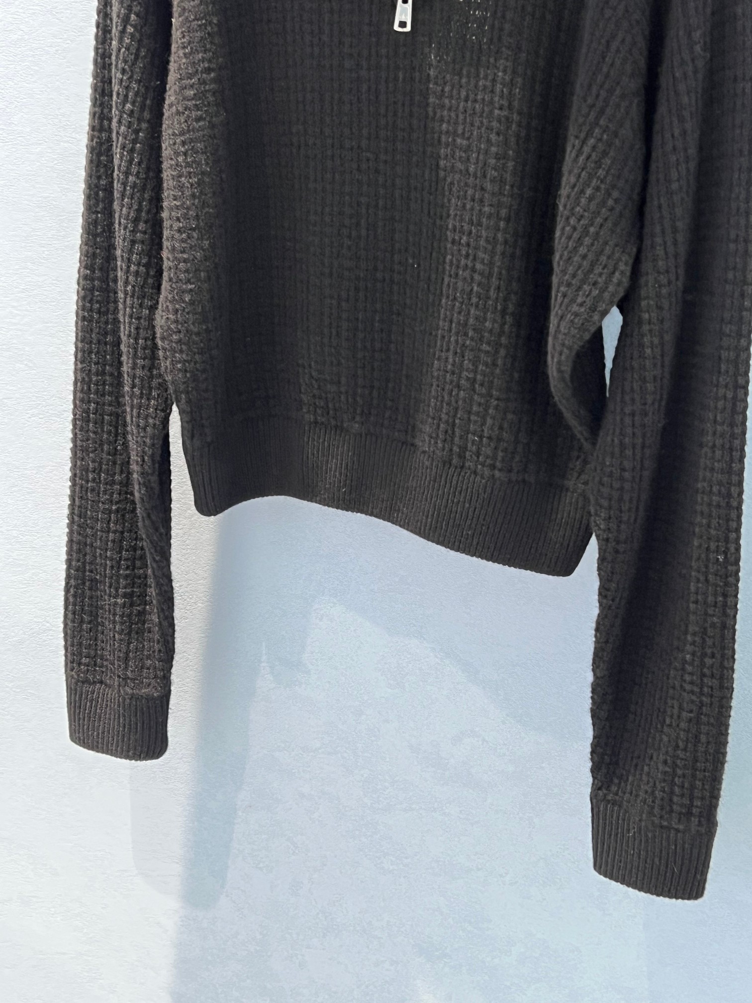 Effortless Chic Style: P920 Alo Waffgow Goo Shirt Dress with Half-Laze High-Collar Design - 图片 4