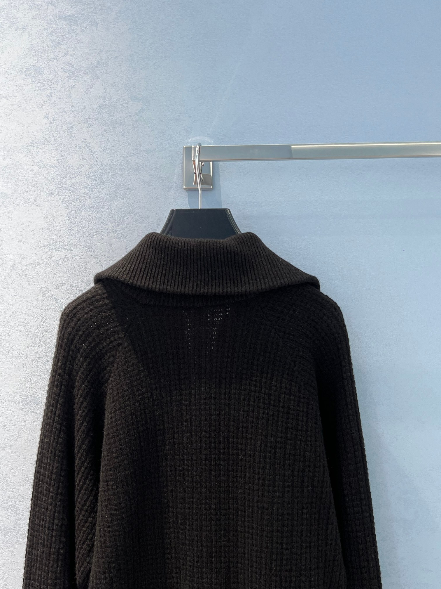 Effortless Chic Style: P920 Alo Waffgow Goo Shirt Dress with Half-Laze High-Collar Design - 图片 7