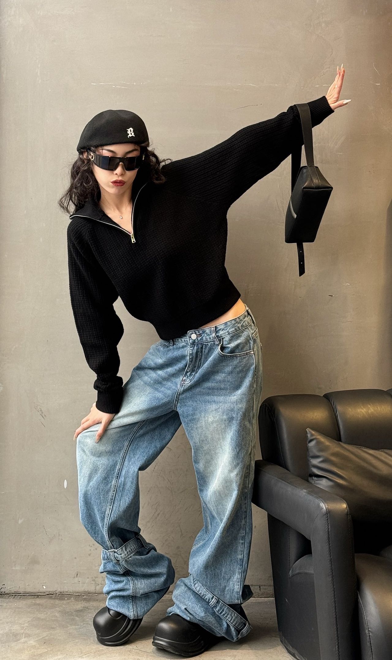 Loose-Fit High-Lieutenant T-shirts: Effortless Chic Style with Self-Regulating Design - 图片 2