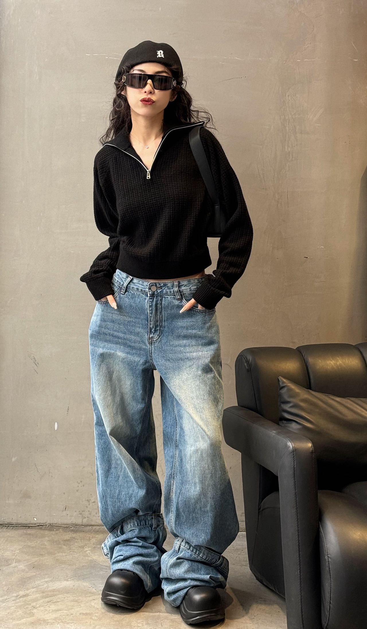 Loose-Fit High-Lieutenant T-shirts: Effortless Chic Style with Self-Regulating Design - 图片 3