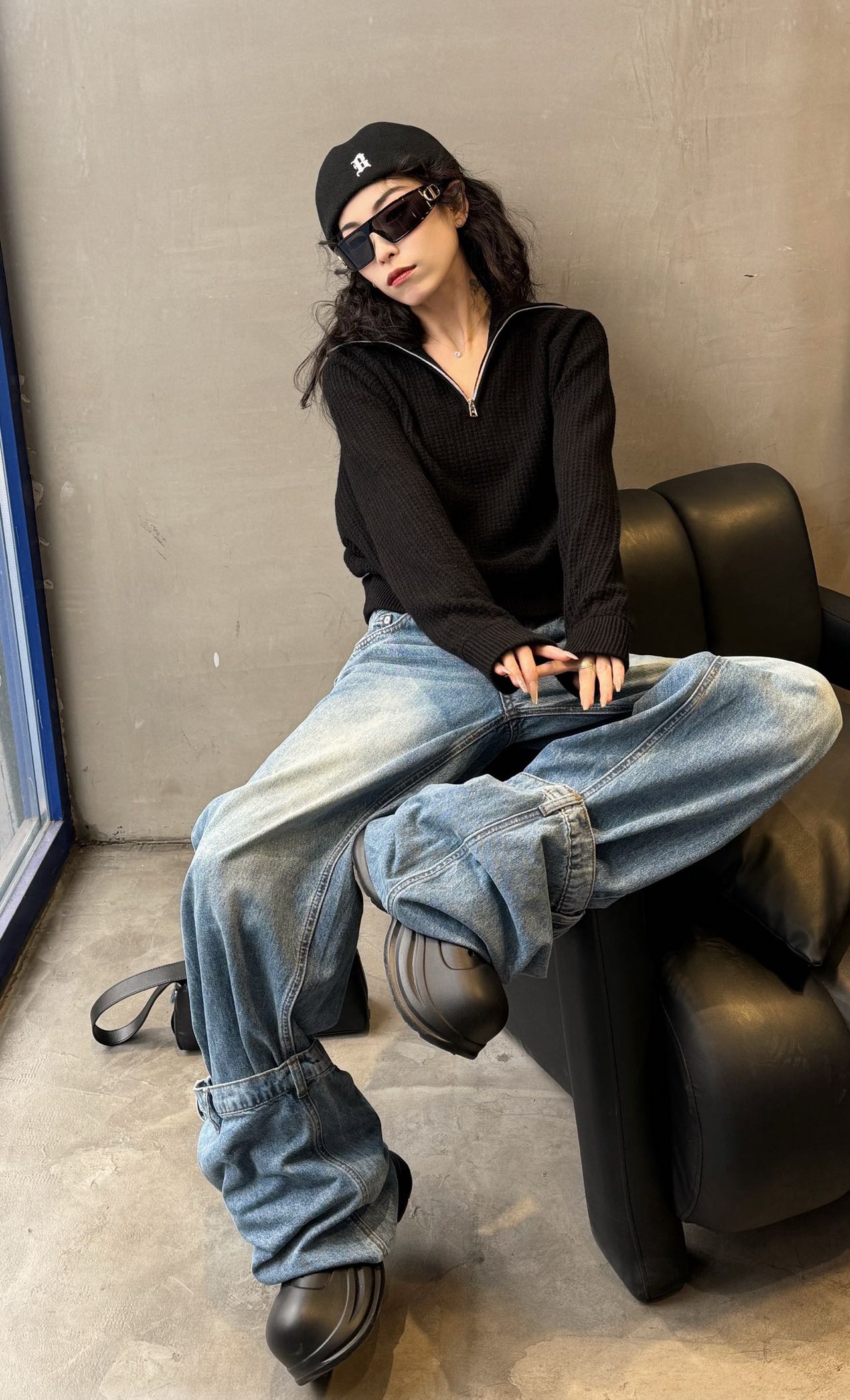 Loose-Fit High-Lieutenant T-shirts: Effortless Chic Style with Self-Regulating Design - 图片 1