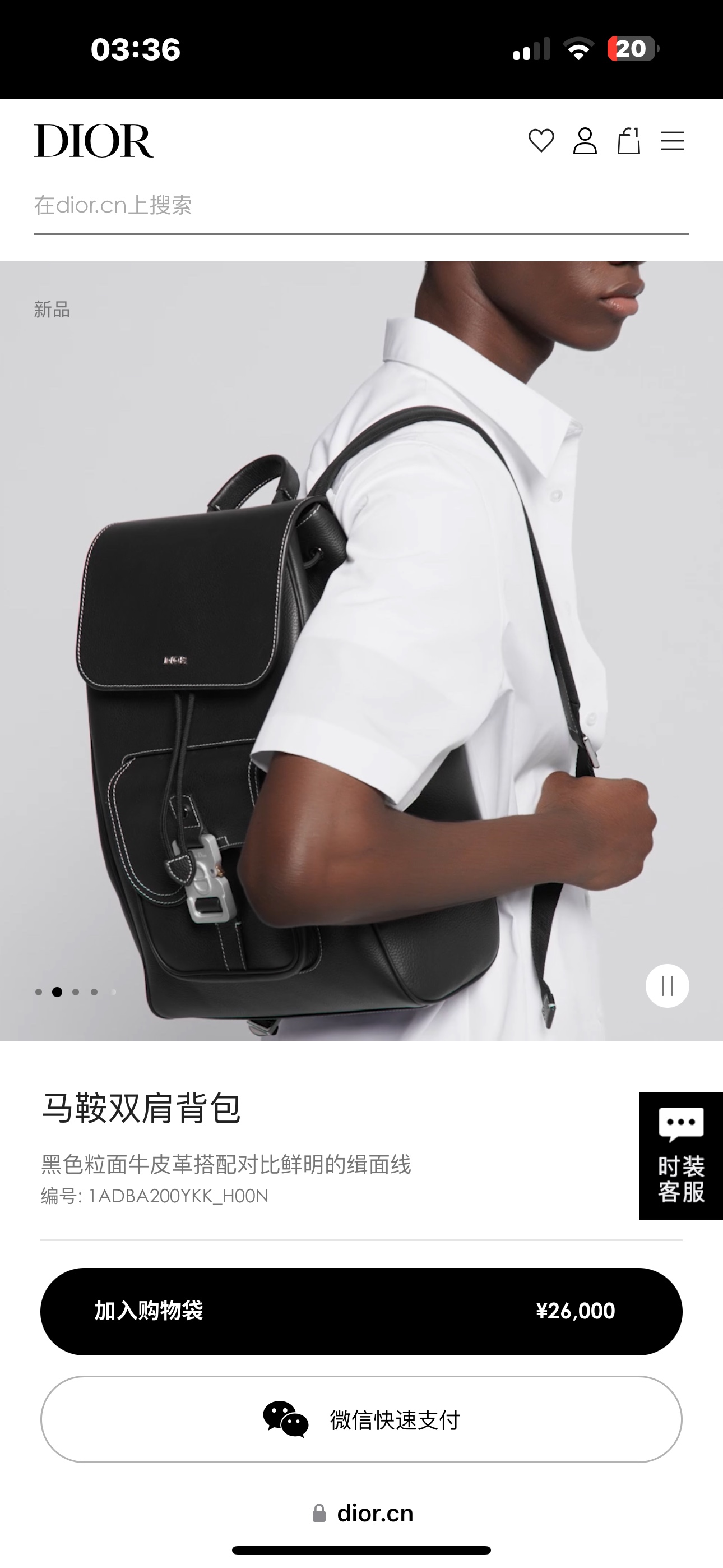 Dior Style Black Leather Backpack Bags detail image 5 from source 776415