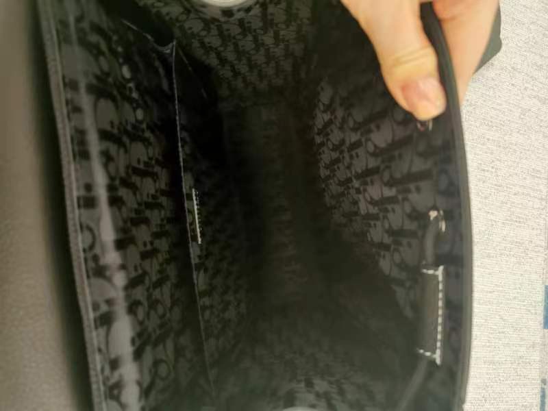 Dior Style Black Leather Backpack Bags detail image 3 from source 776415