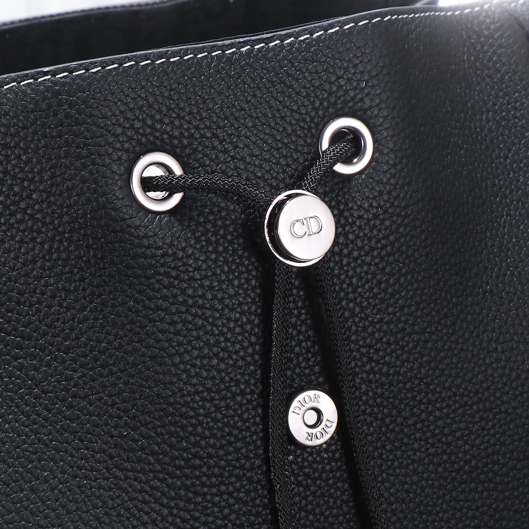 Dior Style Black Leather Backpack Bags detail image 8 from source 776414