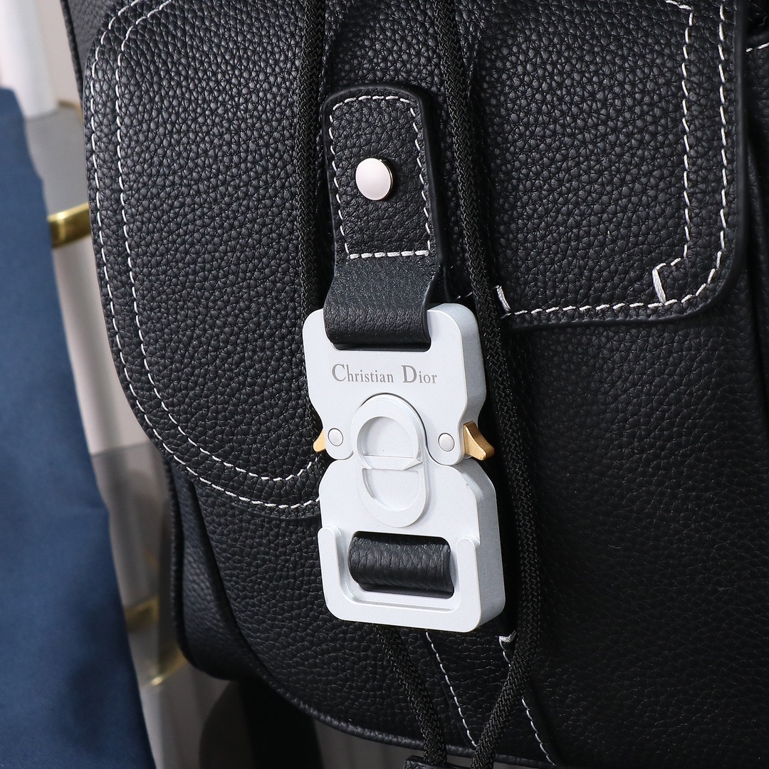 Dior Style Black Leather Backpack Bags detail image 5 from source 776414