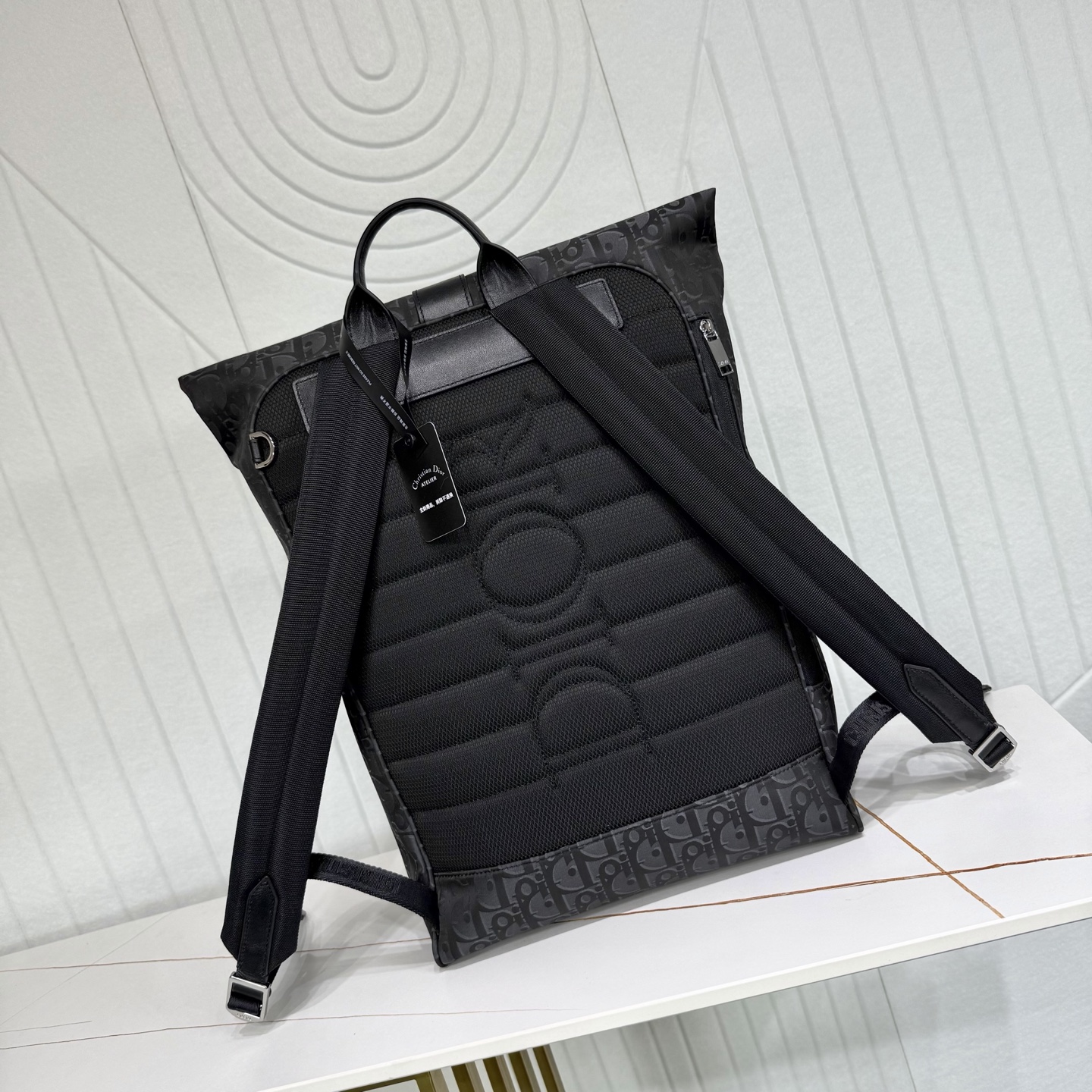 Dior Style Black Leather Backpack Bags Backpack detail image 3 from source 776375