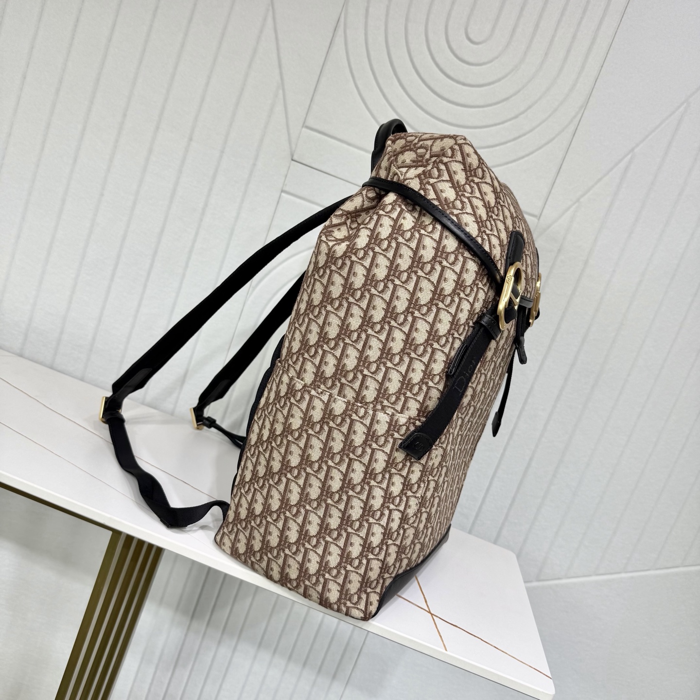 Dior Style Brown Leather Backpack Bags detail image 2 from source 776395