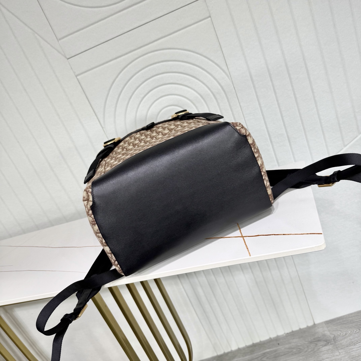Dior Style Brown Leather Backpack Bags detail image 4 from source 776395