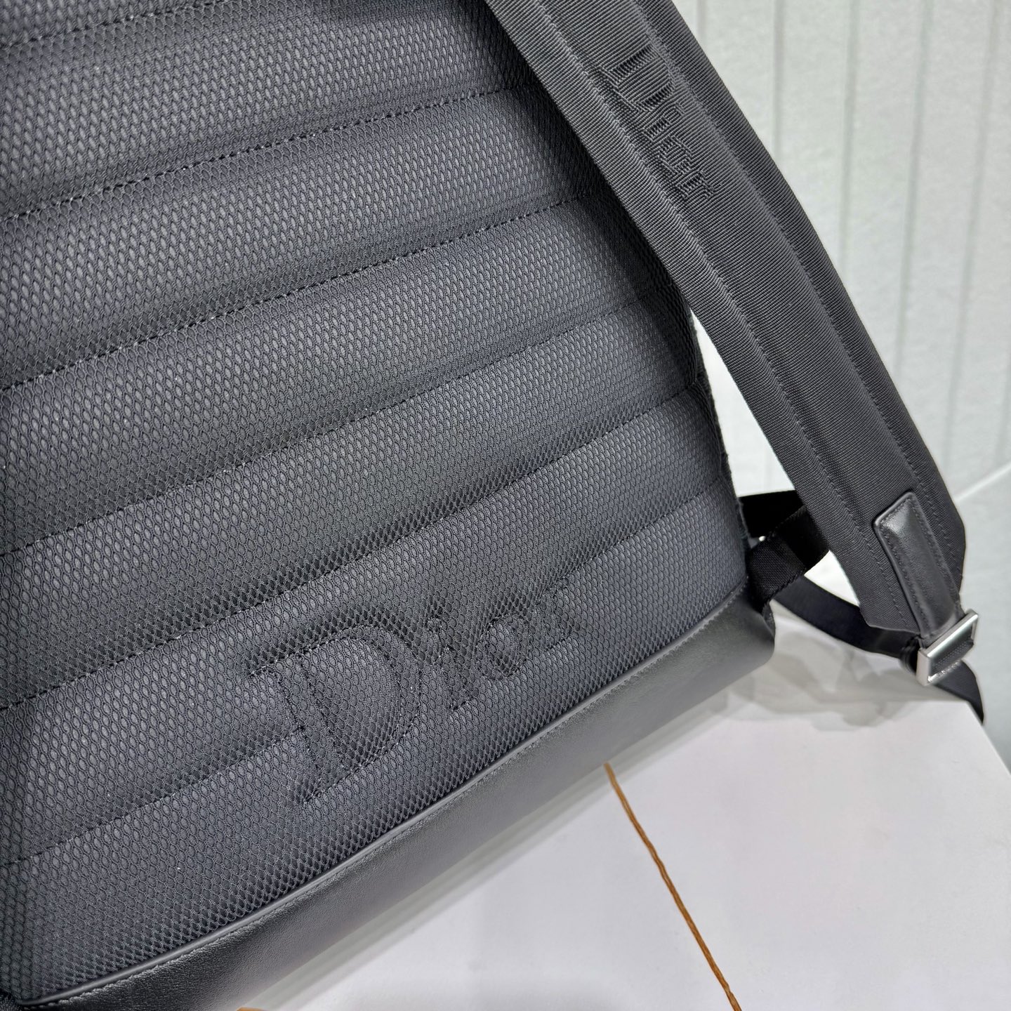Dior Style Black Leather Backpack Bags detail image 7 from source 776396