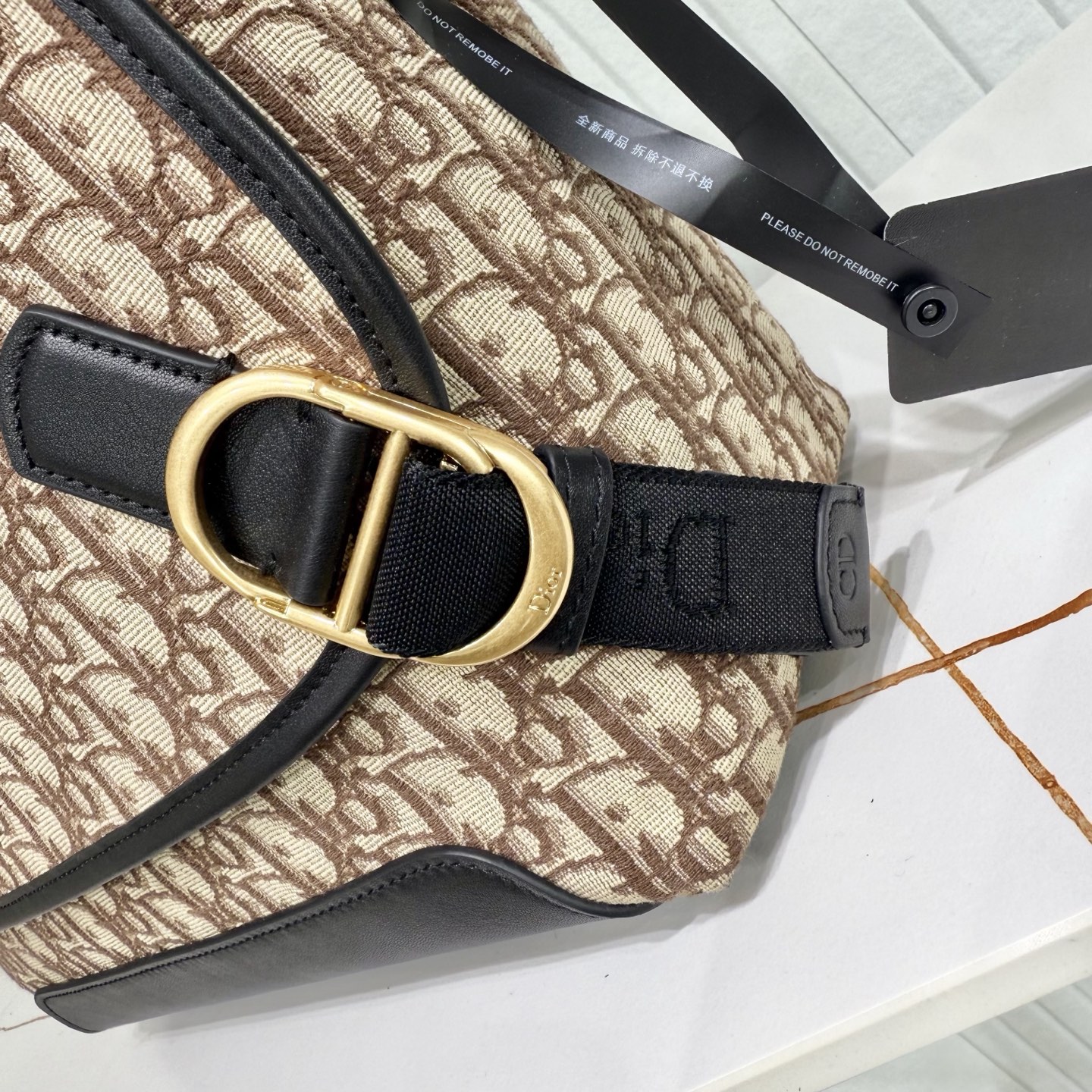 Dior Style Black Leather Top Handle Bag style reference detail image 6 from source 776393