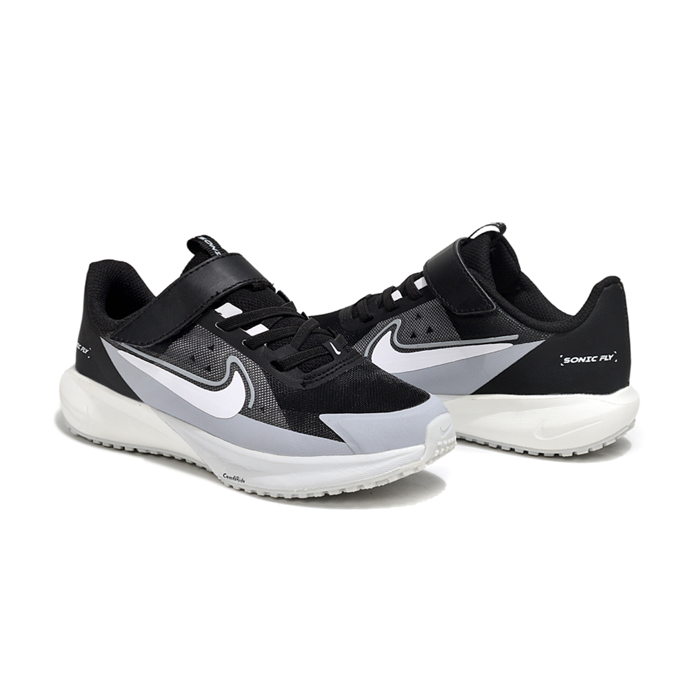 NO:339607,NK new supersonic professional running shoes for boys and girls, SONIC FLY (S) SIZE27-37 sizes, new products synchronized by the counter, high-quality fabric splicing, full of texture, Velcro elastic band design, easy to put on and take off, rubber wear-resistant and non-slip sole, and the feel of the foot is self-evident!  !, Nike series,19860909NK 新款超音速男女童专业跑步鞋,SONIC FLY（S） SIZE27-37码 专柜同步新品 优质面料拼接,质感满满 魔术贴松紧带设计,穿脱方便 橡胶耐磨防滑大底,脚感不言而喻！!,耐克系列,,Children's