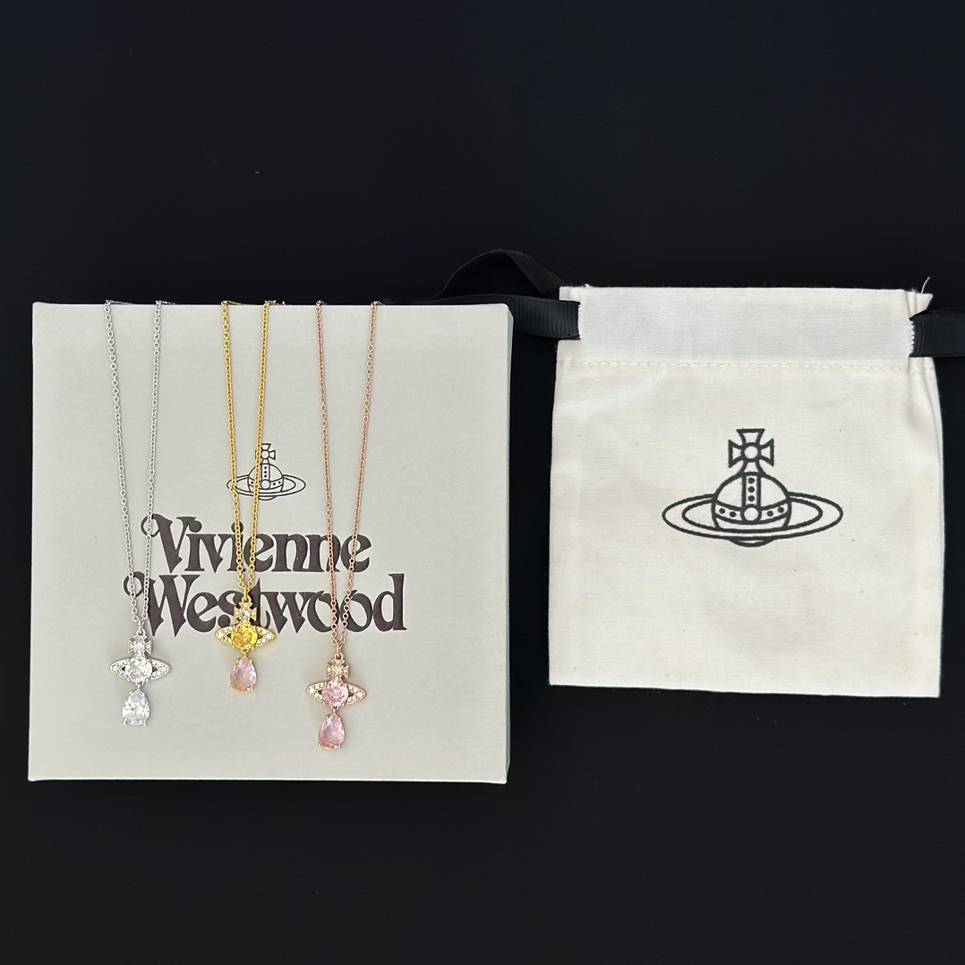 Vivienne Westwood 西太后水滴宇宙项链