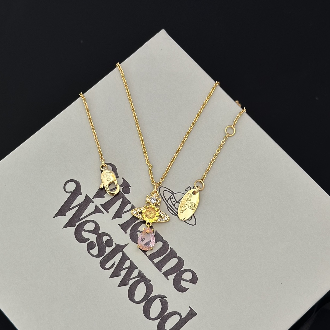 Vivienne Westwood 西太后水滴宇宙项链