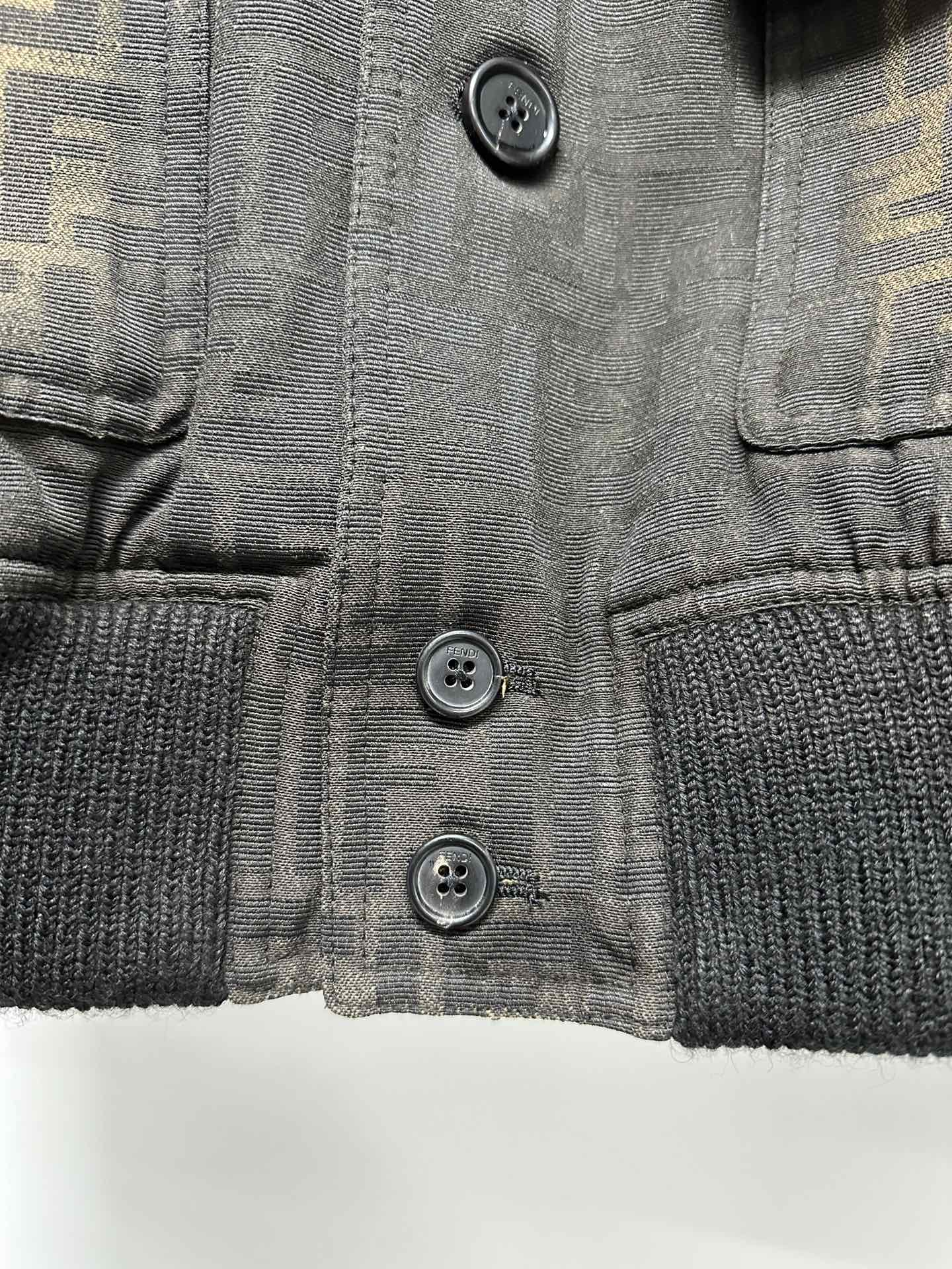 FD Men's Black FF Jacquard Jacket - Slim Fit, Leather Trim 9 i1724309131 5539 6