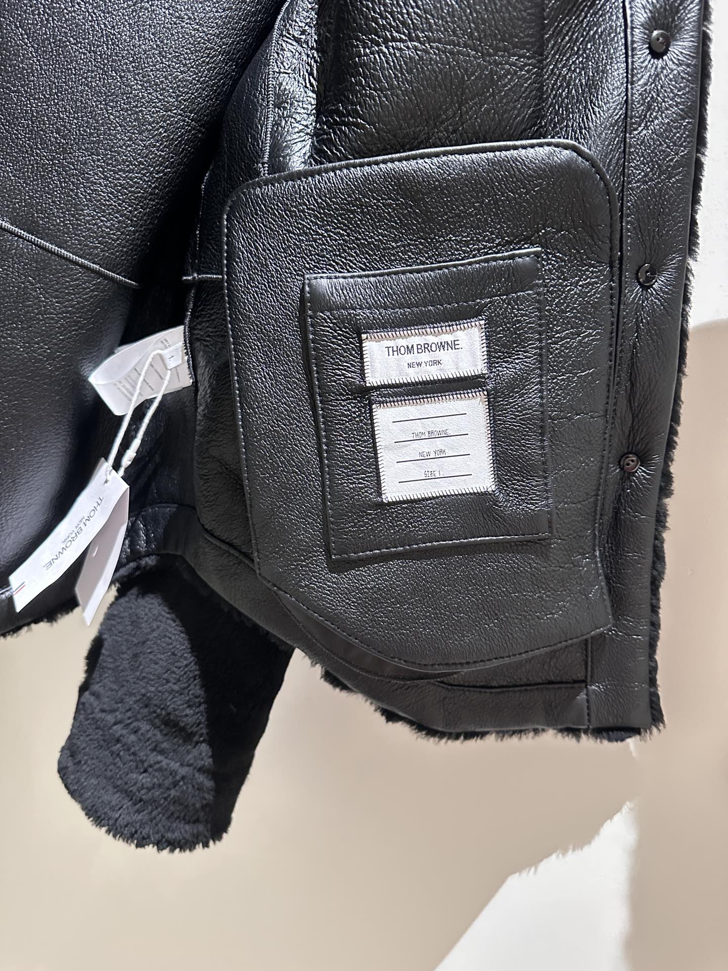 Thom Browne Shearling Jacket - Luxurious Lambskin, Oversized Fit 10 i1734321710 4738 8