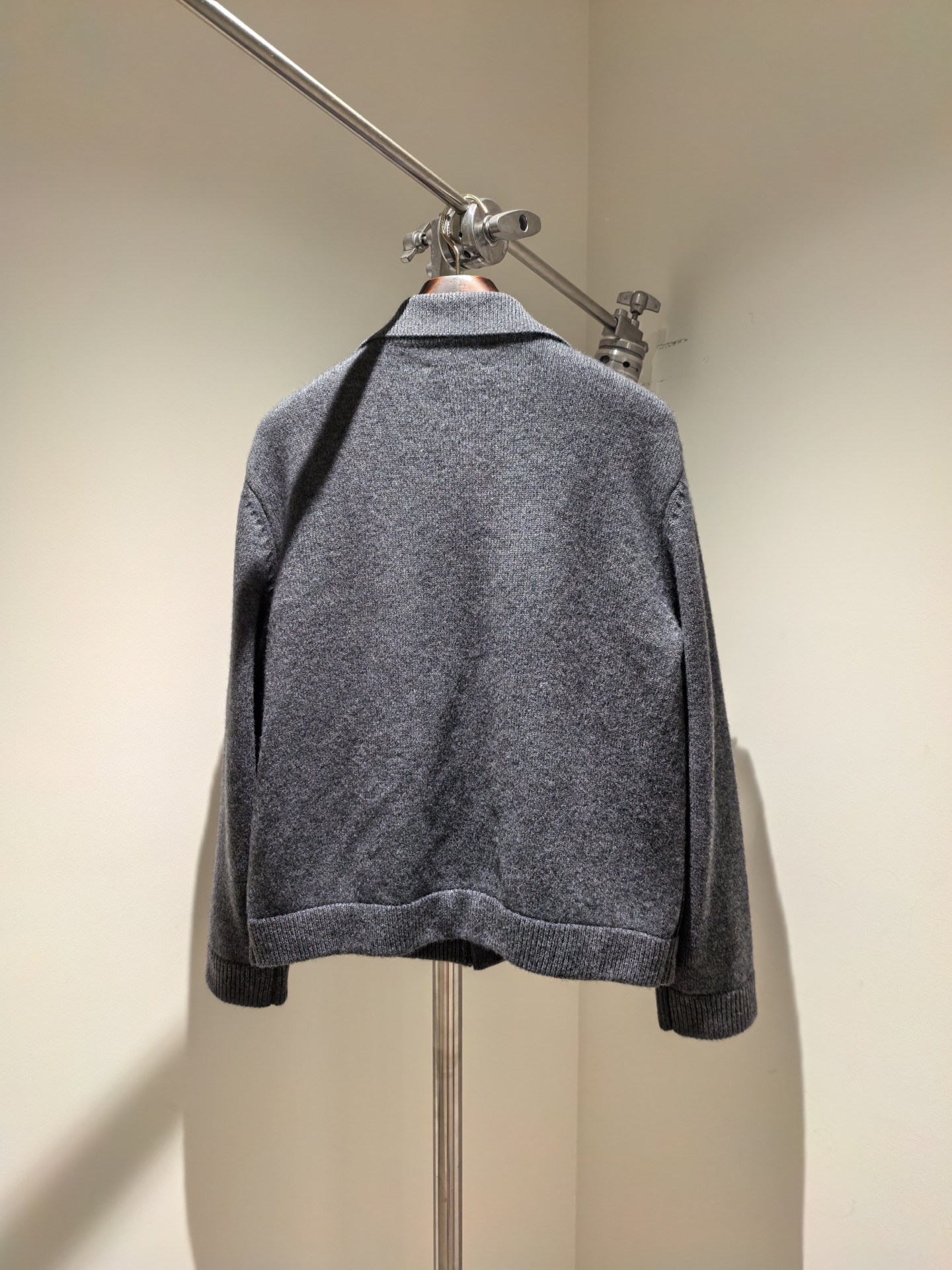 Hermes Leather Wool Mix Jacket