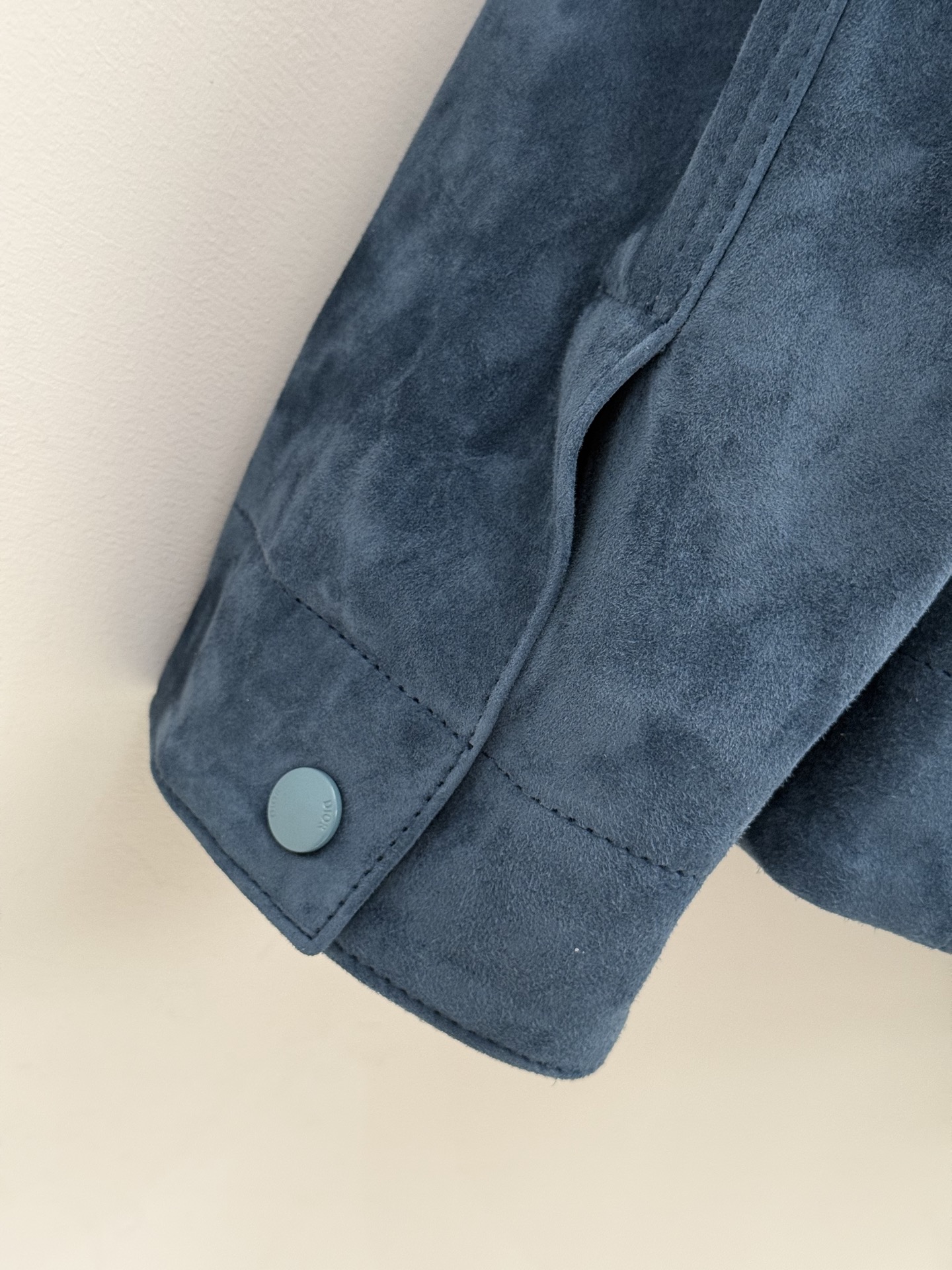 DIOR Navy Blue Suede Workwear Jacket