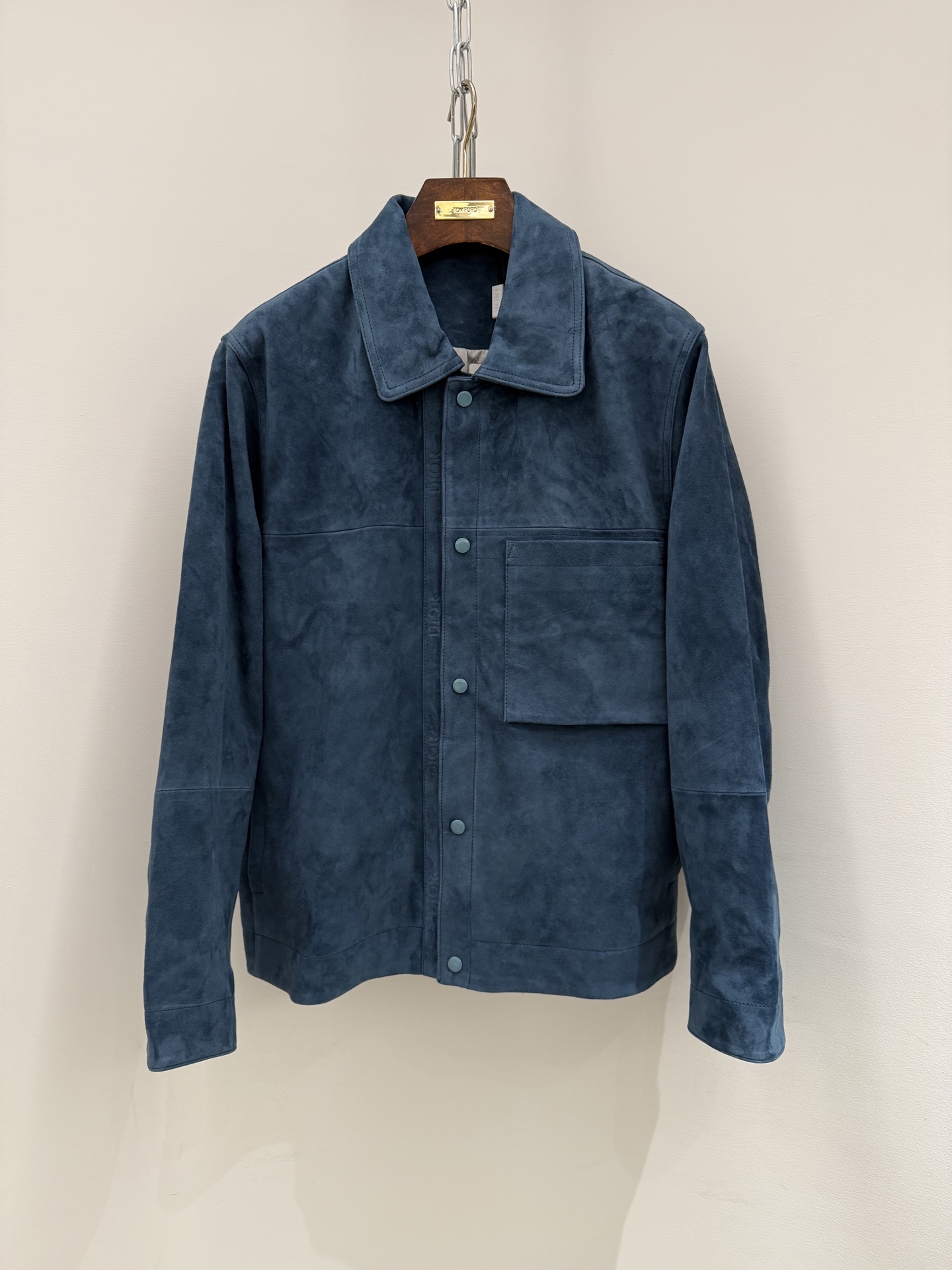 DIOR Navy Blue Suede Workwear Jacket
