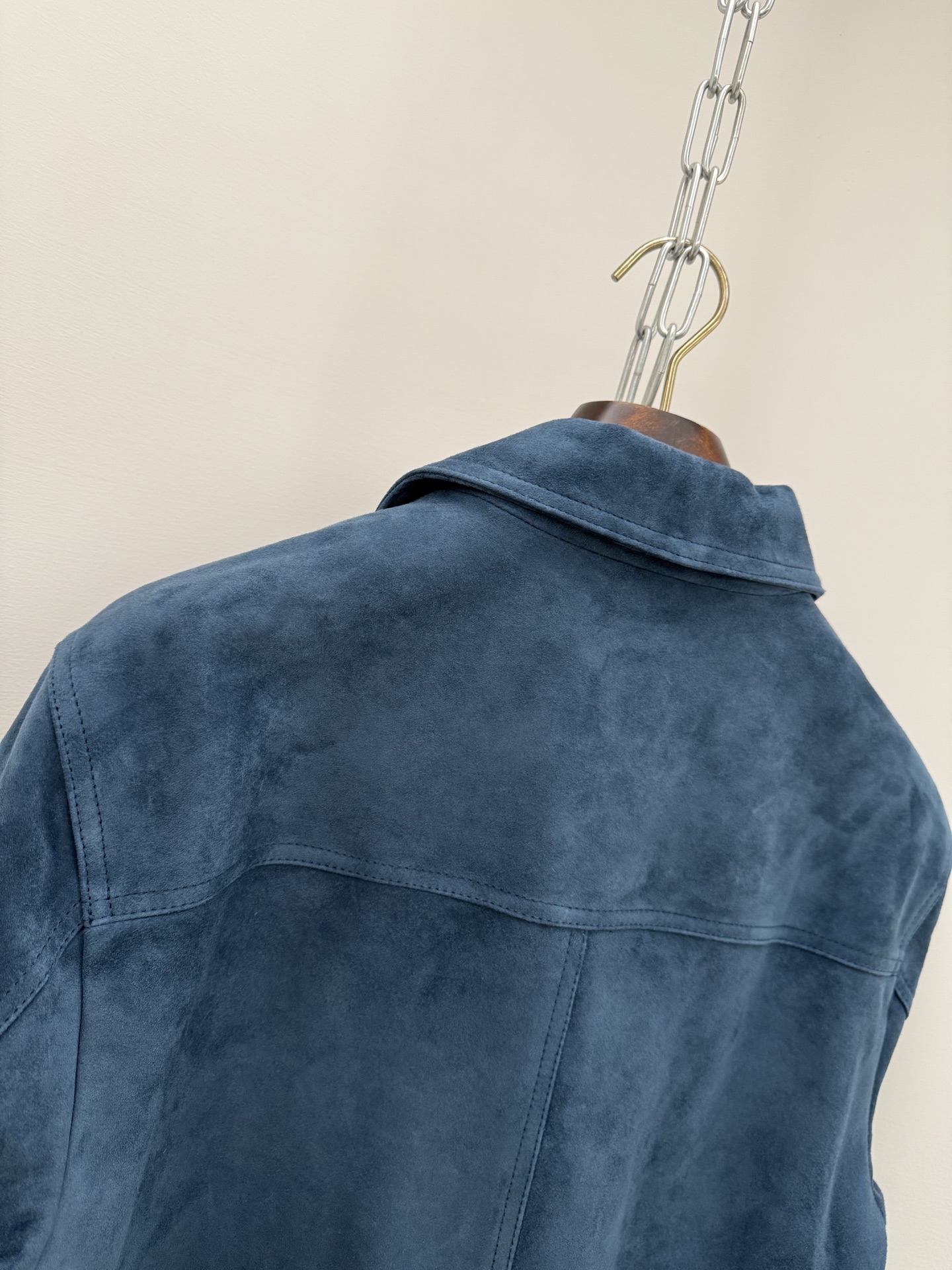 DIOR Navy Blue Suede Workwear Jacket