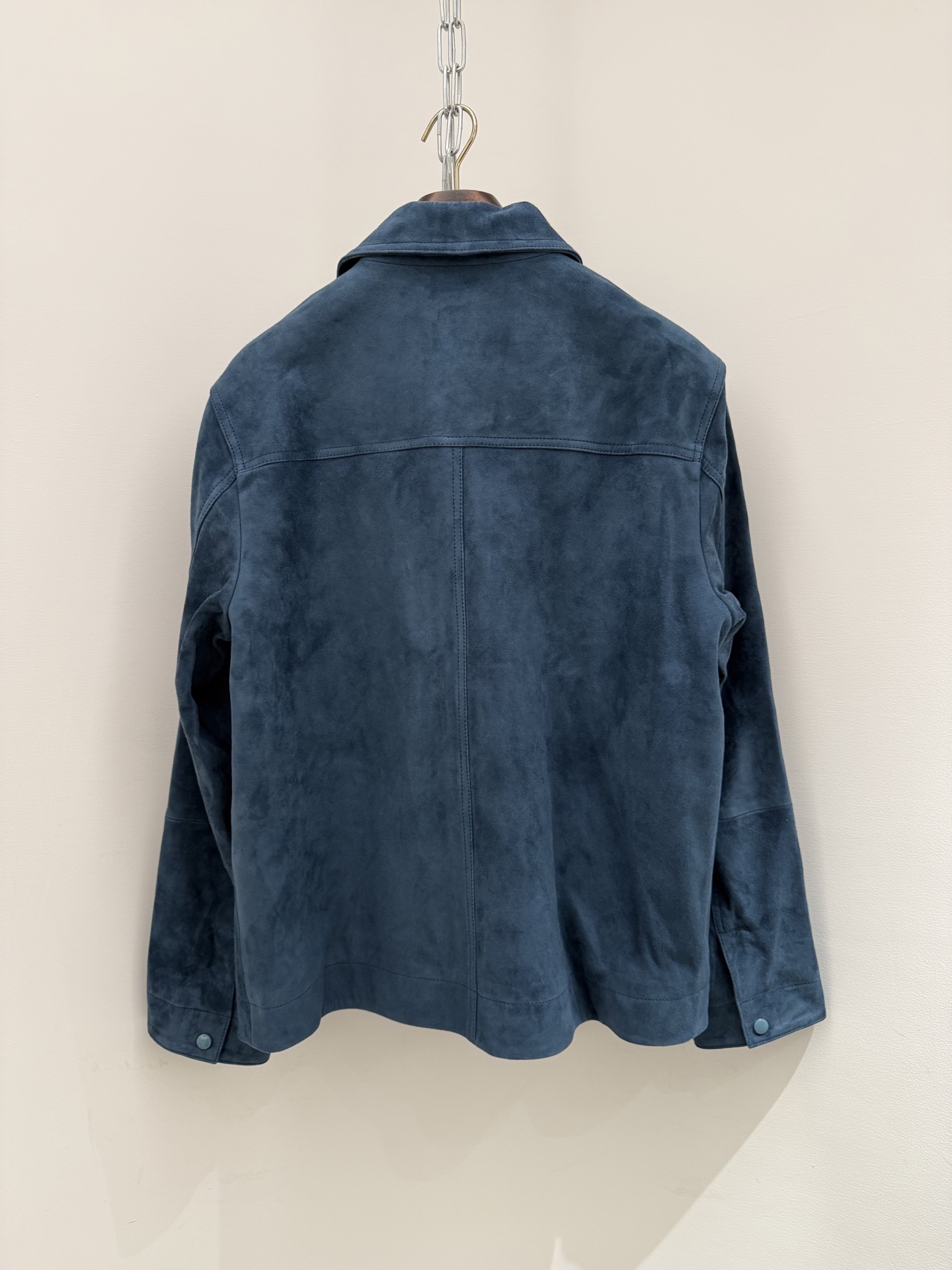 DIOR Navy Blue Suede Workwear Jacket