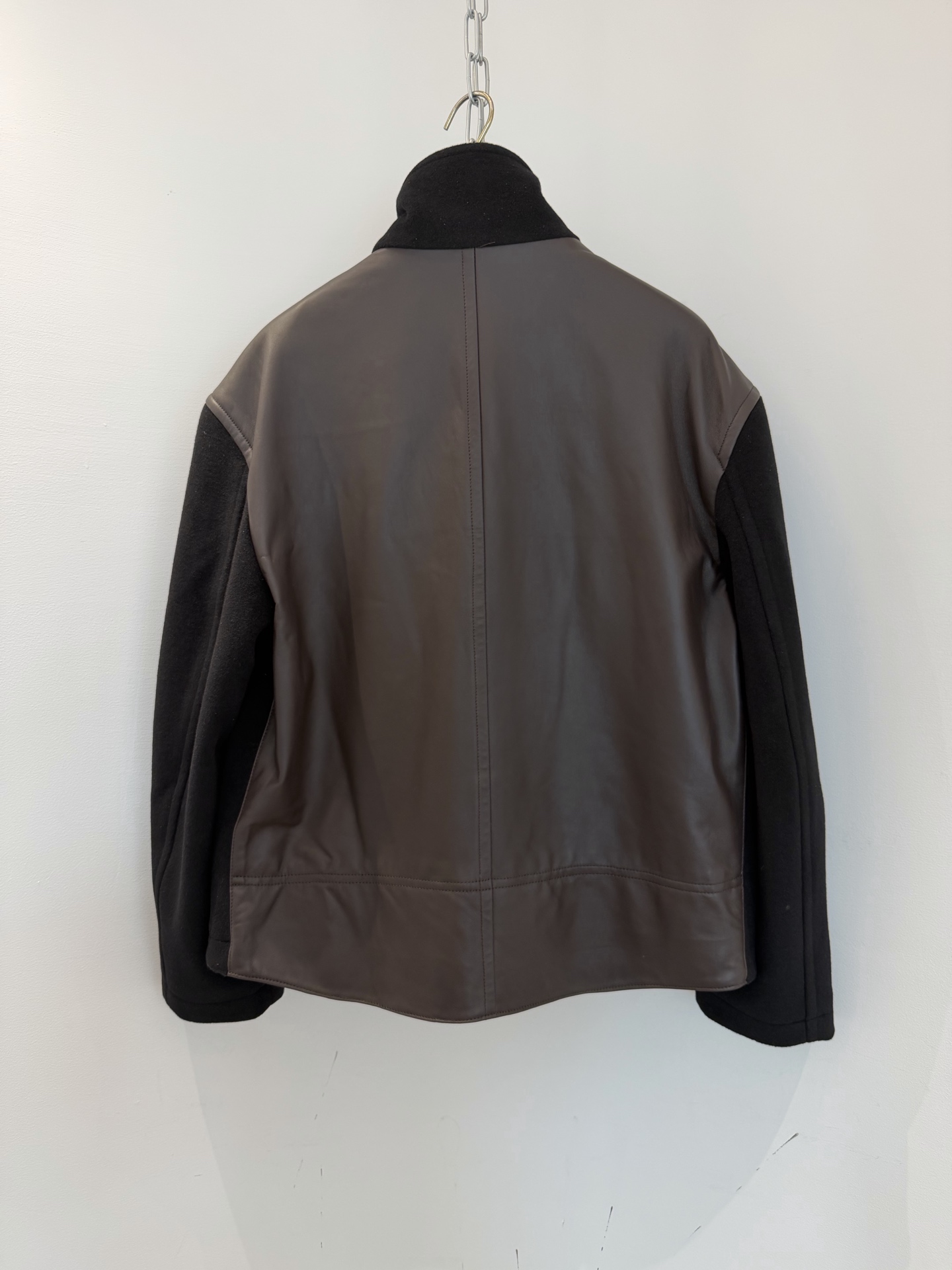 Hermes Wool Toggle Buckle Zip Cropped Jacket