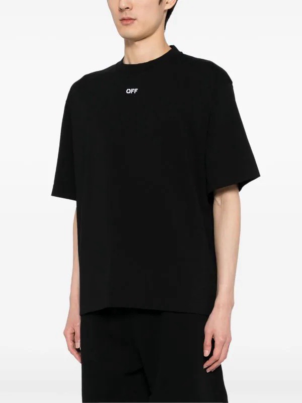 Off-White Printed Crew Neck T-Shirt - Stylish and Comfortable Tee 10 i1713072243 57 5