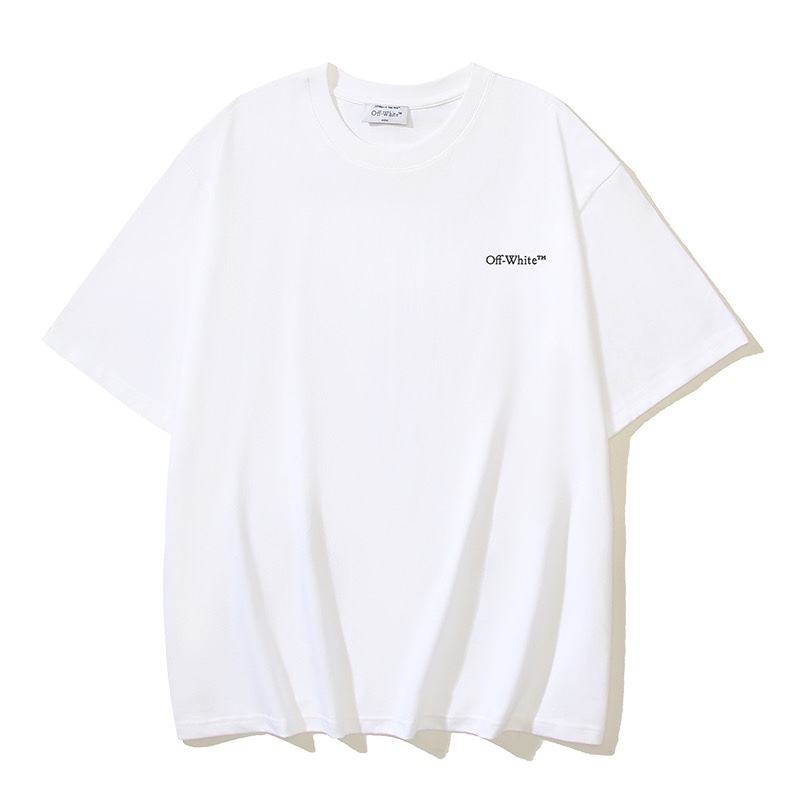 Off-White OW Printed Crew Neck T-Shirt Tee Top, Fashionable Streetwear 4 i1729959491 4444 2