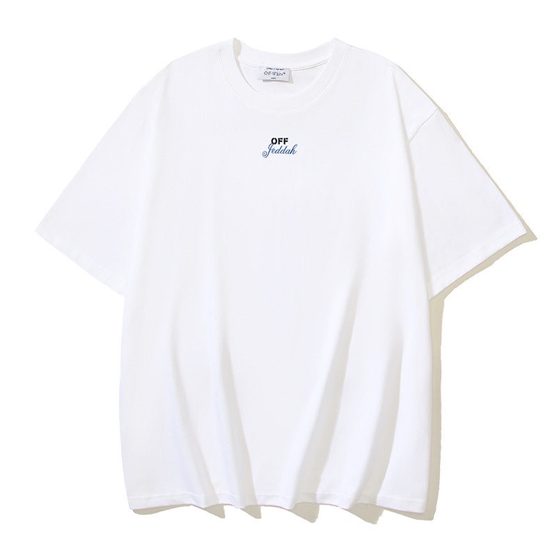 Off-White Jeddah Printed Crew Neck T-Shirt - Short Sleeve Cotton Tee 3 i1729960763 1901 4
